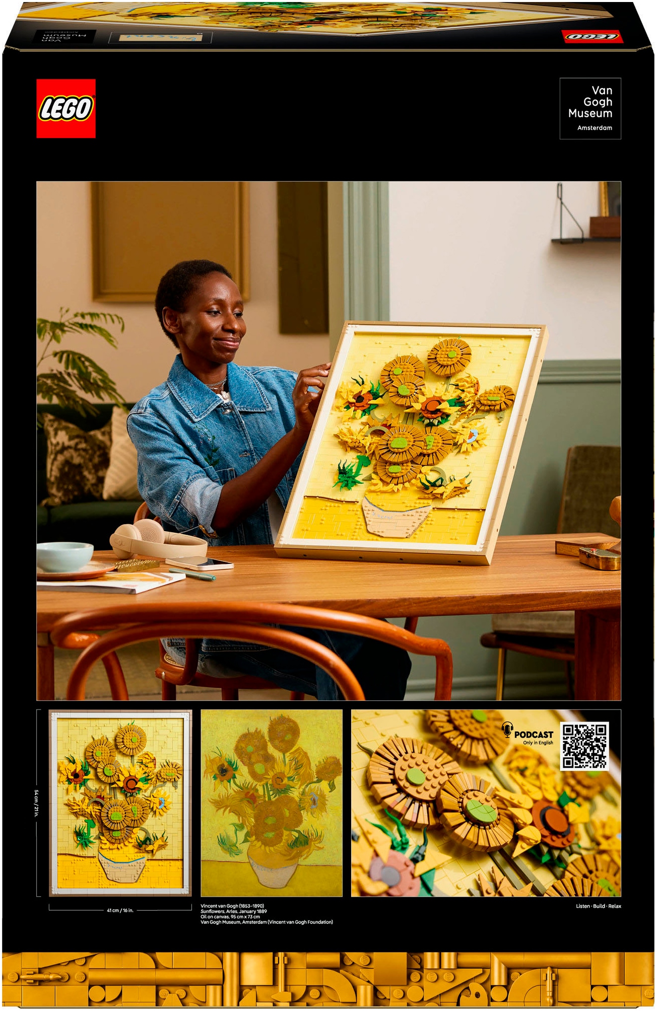 LEGO® Konstruktionsspielsteine »Vincent van Gogh – Sonnenblumen (31215), LEGO ART«, (2615 St.), Made in Europe