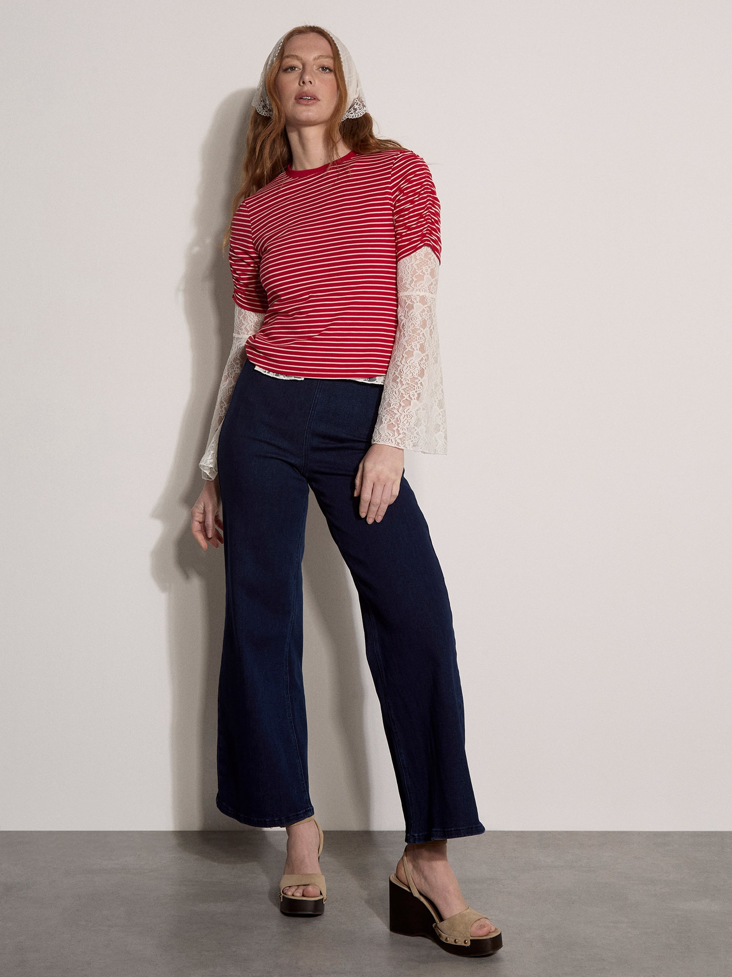 Apricot Shirttop »Top« mit gerafften Ärmeln