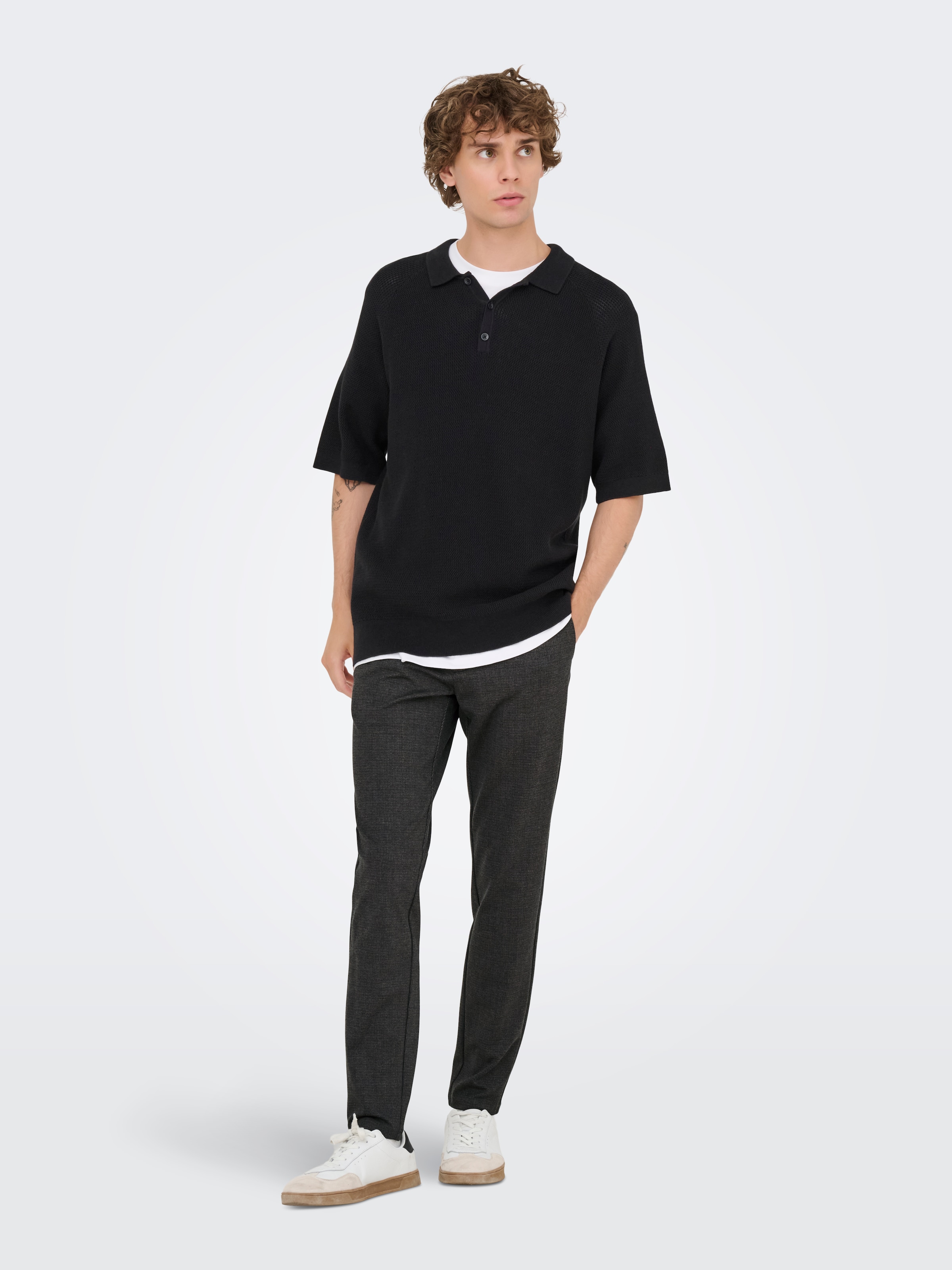 ONLY & SONS Chinohose »ONSMARK SLIM CHECK 020960 PANT«