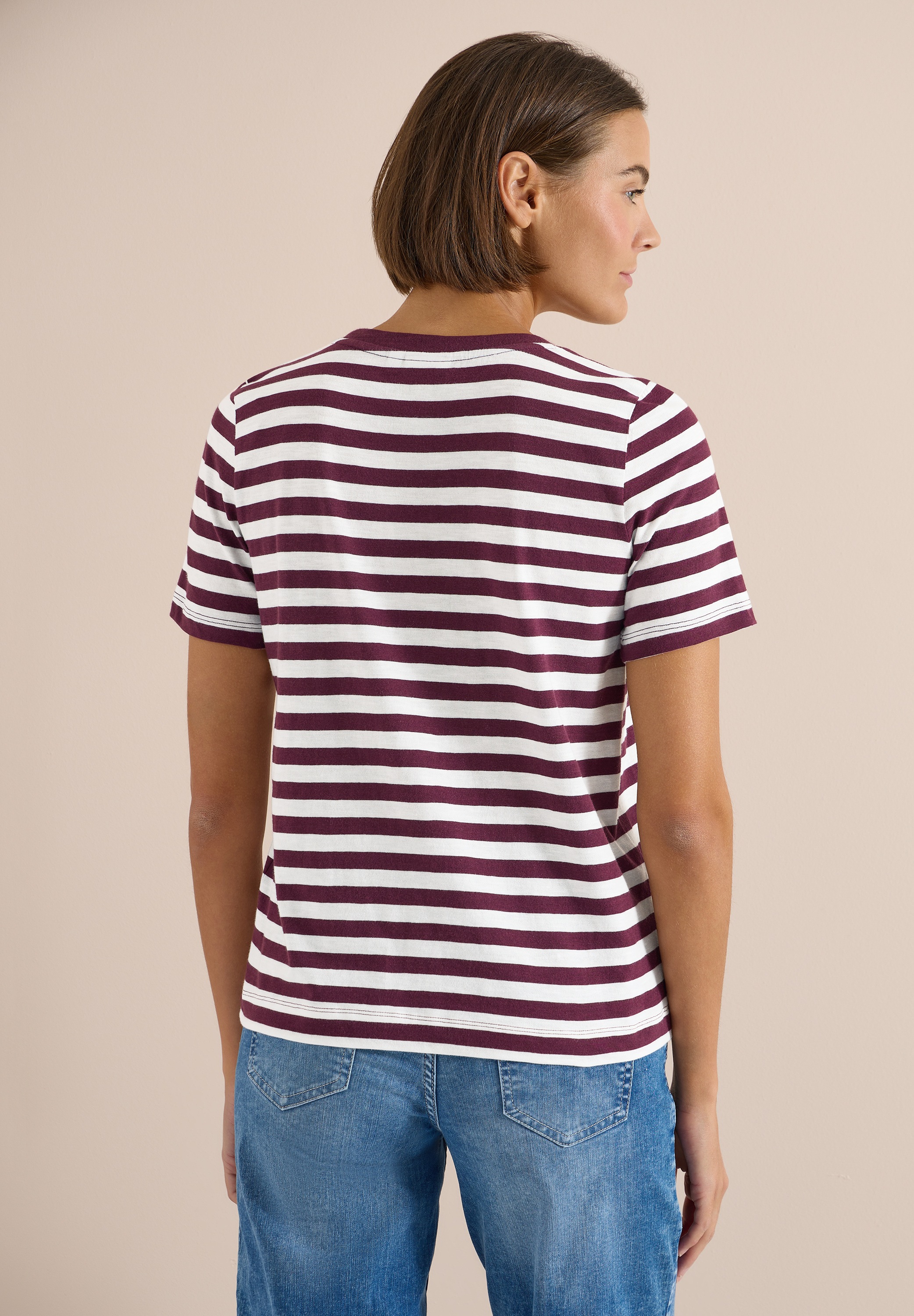 STREET ONE T-Shirt aus reiner Baumwolle günstig online kaufen