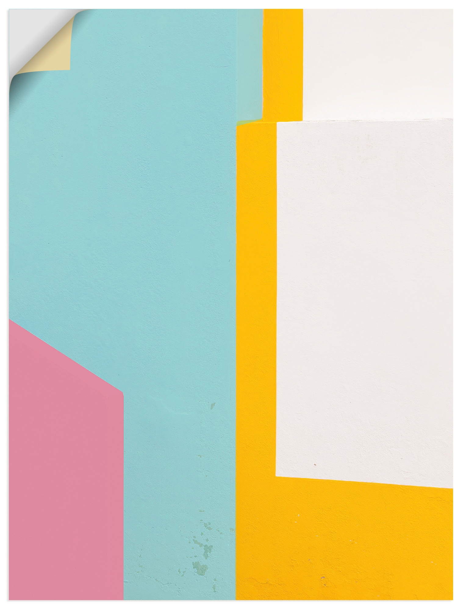 Wandbild ARTLAND "pinky wall", farbe bild(er): weiß, B:60cm H:80cm, Bilder, als Alubild, Leinwandbild, Poster, Wandaufkleber in verschied. Größen