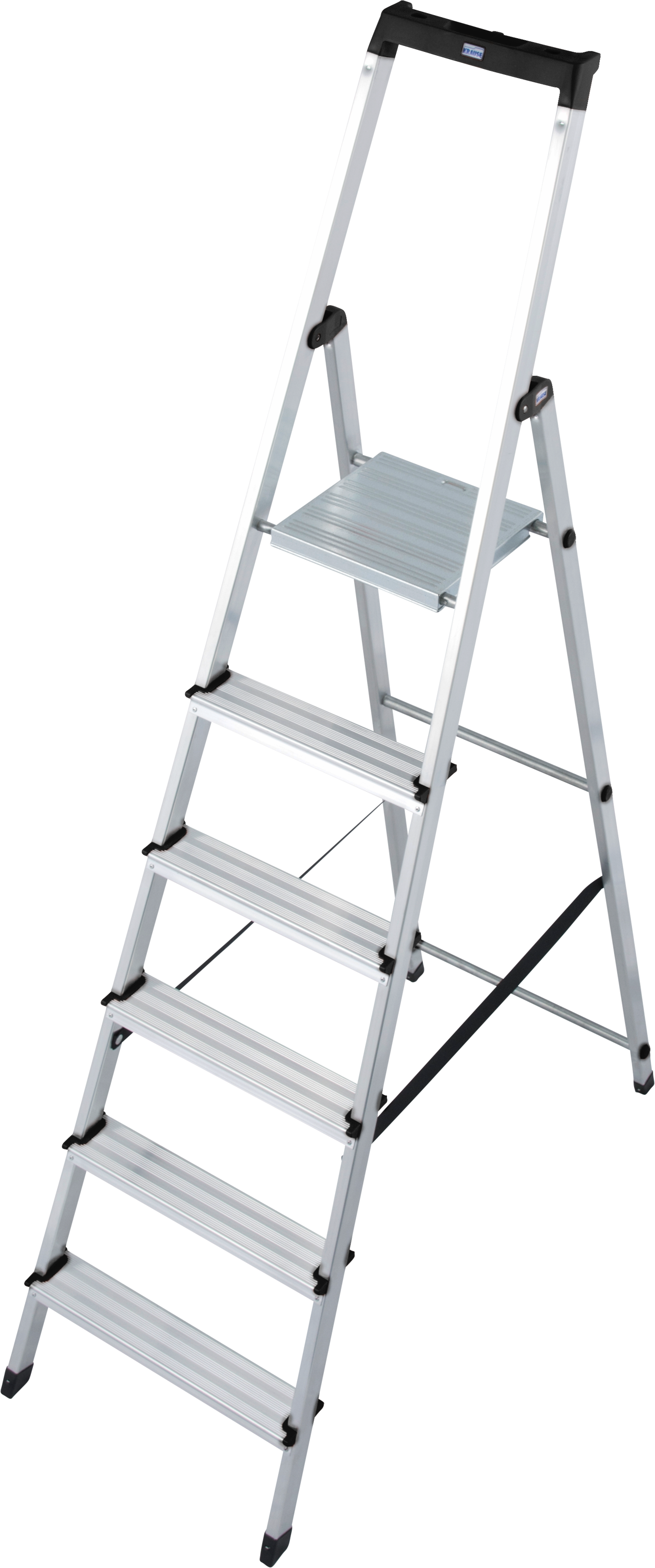 KRAUSE Stehleiter "Solidy" Aluminium, 1x6 Stufen, Arbeitshöhe ca. 327 cm günstig online kaufen