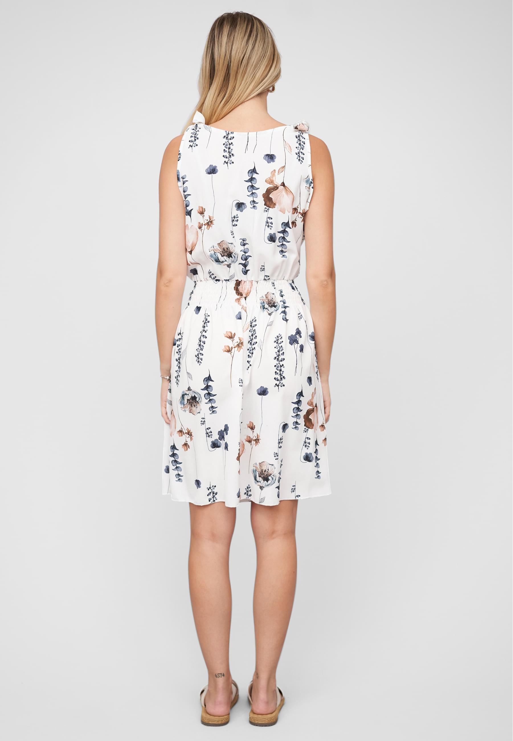 CLOUD 5IVE Shirtkleid »CLOUD 5IVE Dress with buttons and knot details floral print« 1 Stk. tlg.