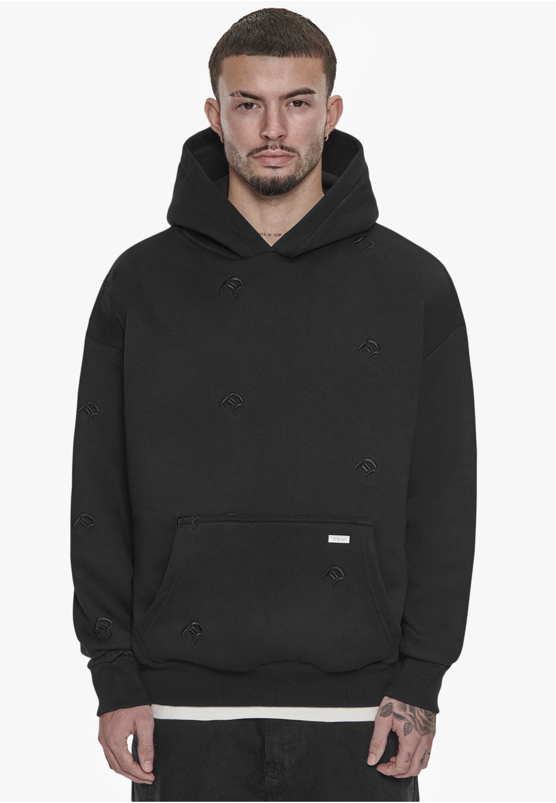 Thumbnail - Dropsize Kapuzenpullover "Dropsize Herren Dropsize Heavy Oversize Allover Embo Hoodie" 1 Stk.