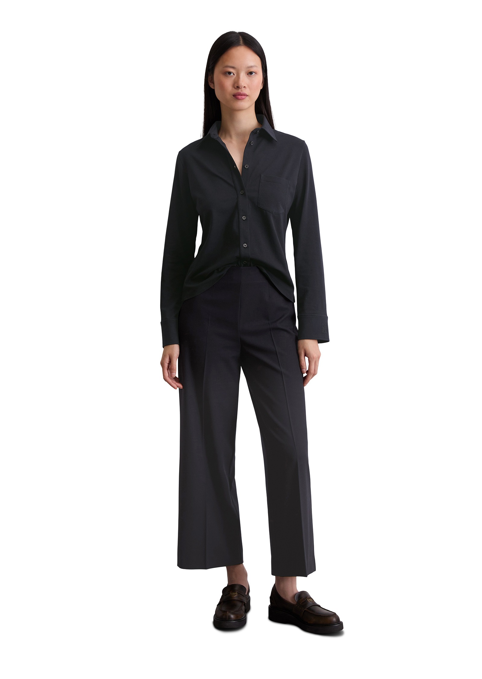 Marc O'Polo Blusenshirt »aus Organic-Cotton-Stretch«