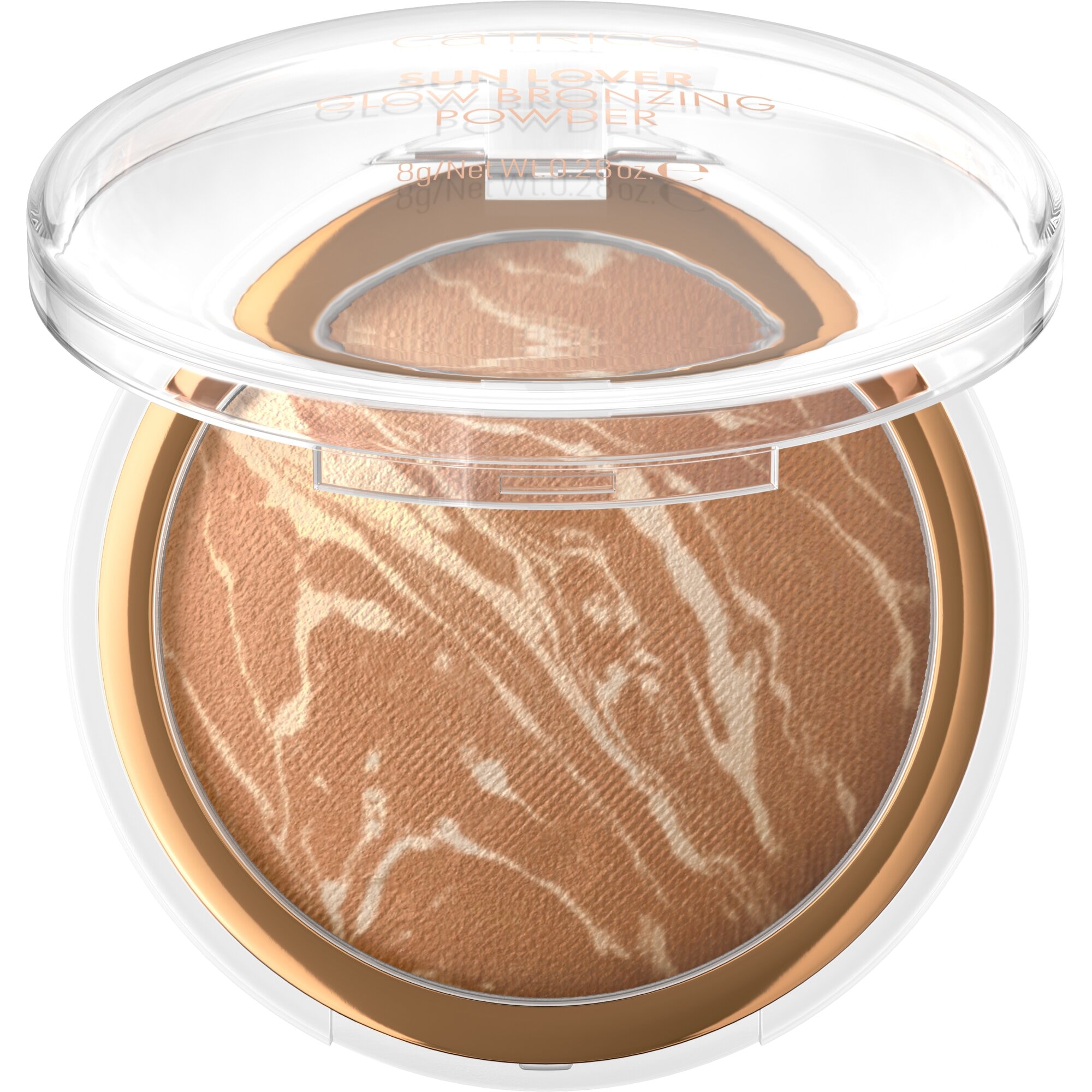 Catrice Bronzer-Puder »SUN LOVER GLOW BRONZING POWDER« mit lichtreflektierenden Pigmenten für einen sunkissed Look