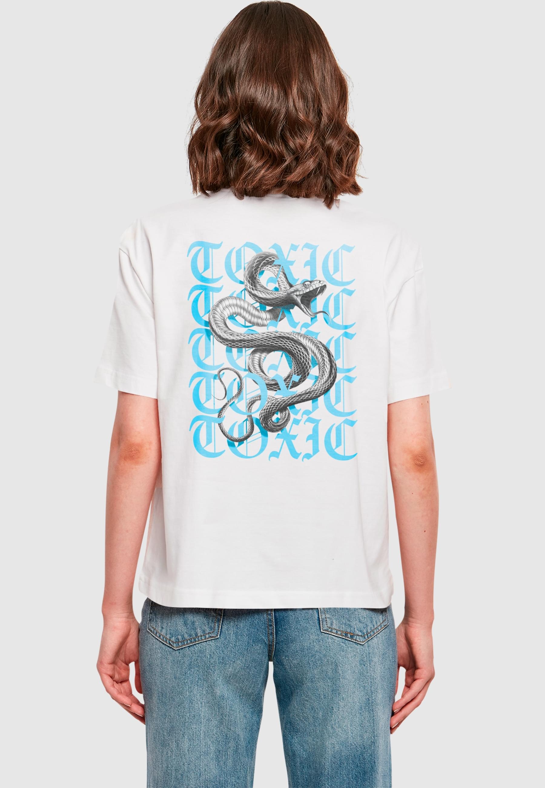 Miss Tee T-Shirt »Miss Tee Damen Toxic Snake Tee«, (1 tlg.)
