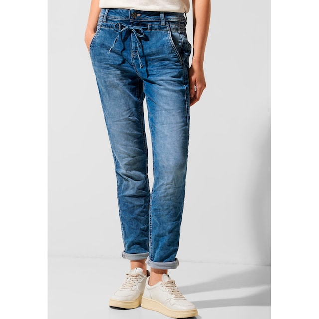 Slim-fit-Jeans, Logobadge bestellen STREET mit BAUR online | ONE