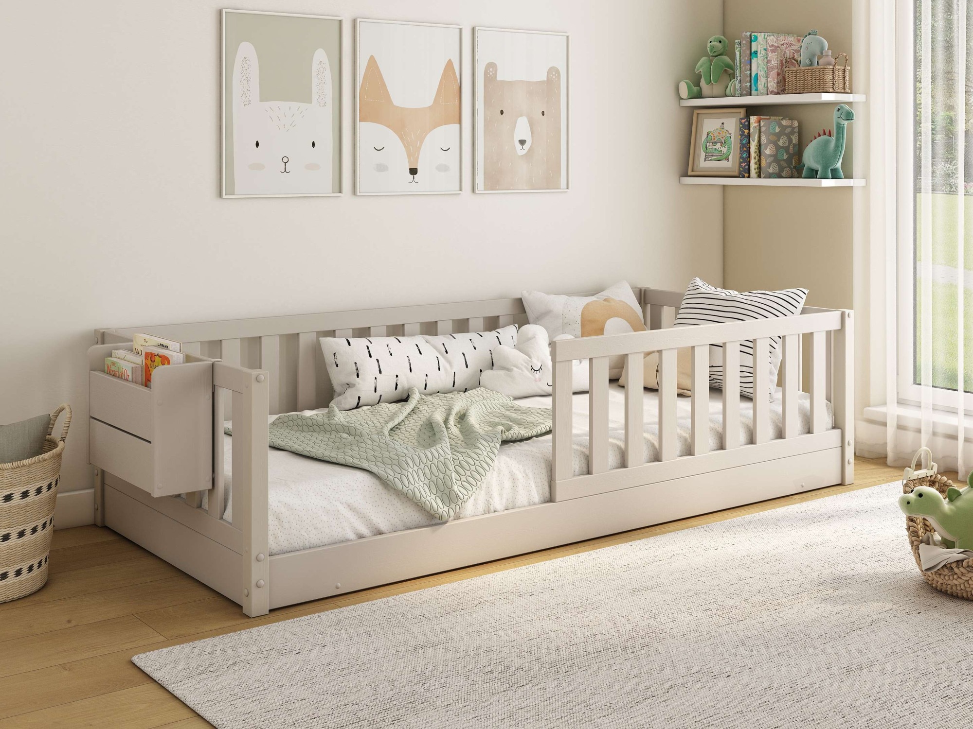 OTTO home Kinderbett »Avelin« aus massiver Kiefer, 90x200, FSC® zertifiziert