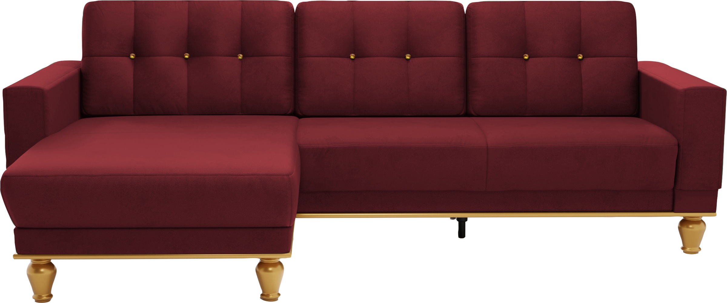sit&more Ecksofa "Orient 5 L-Form", mit Strass-Stein, wahlweise mit Bettfun günstig online kaufen