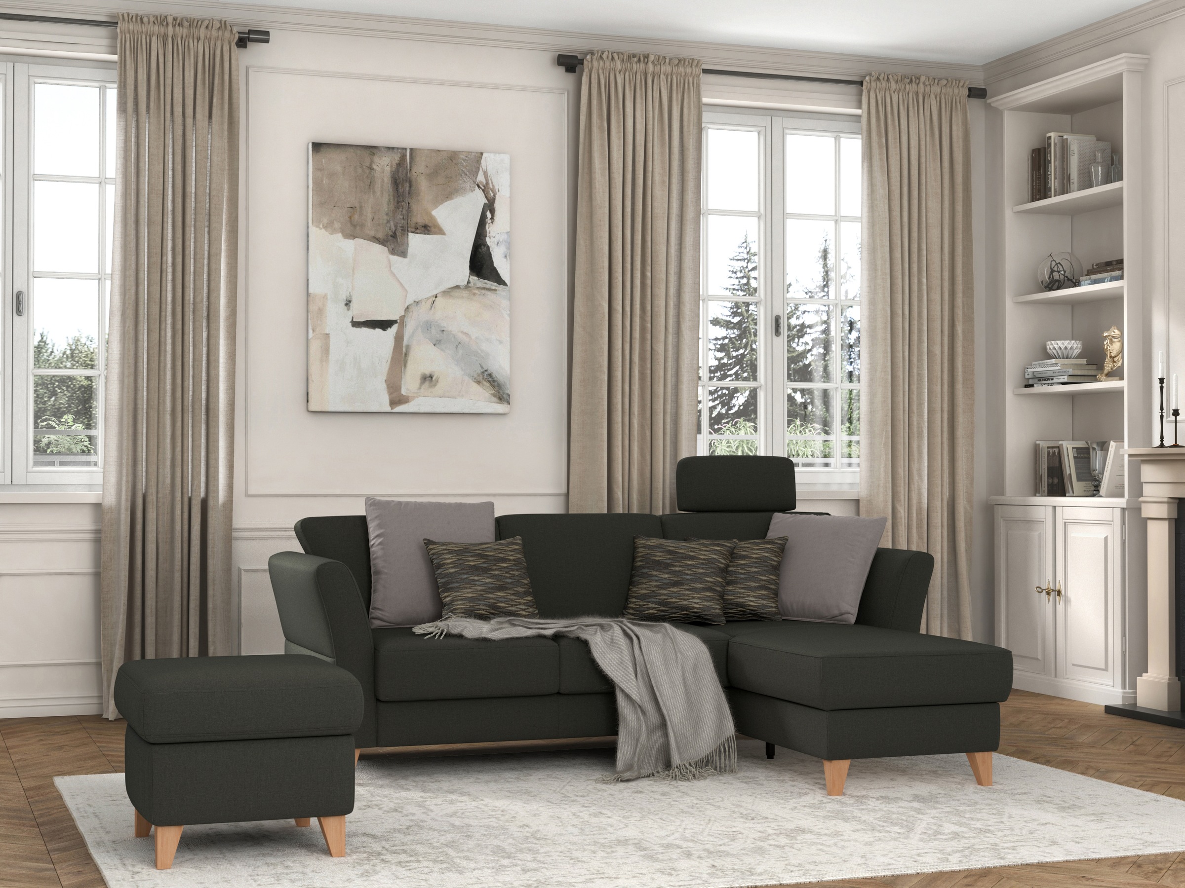 sit&more Stauraumhocker »Visby« Stauraum, auch erhältlich mit Wasser zu reinigendem "Soft clean" Bezug