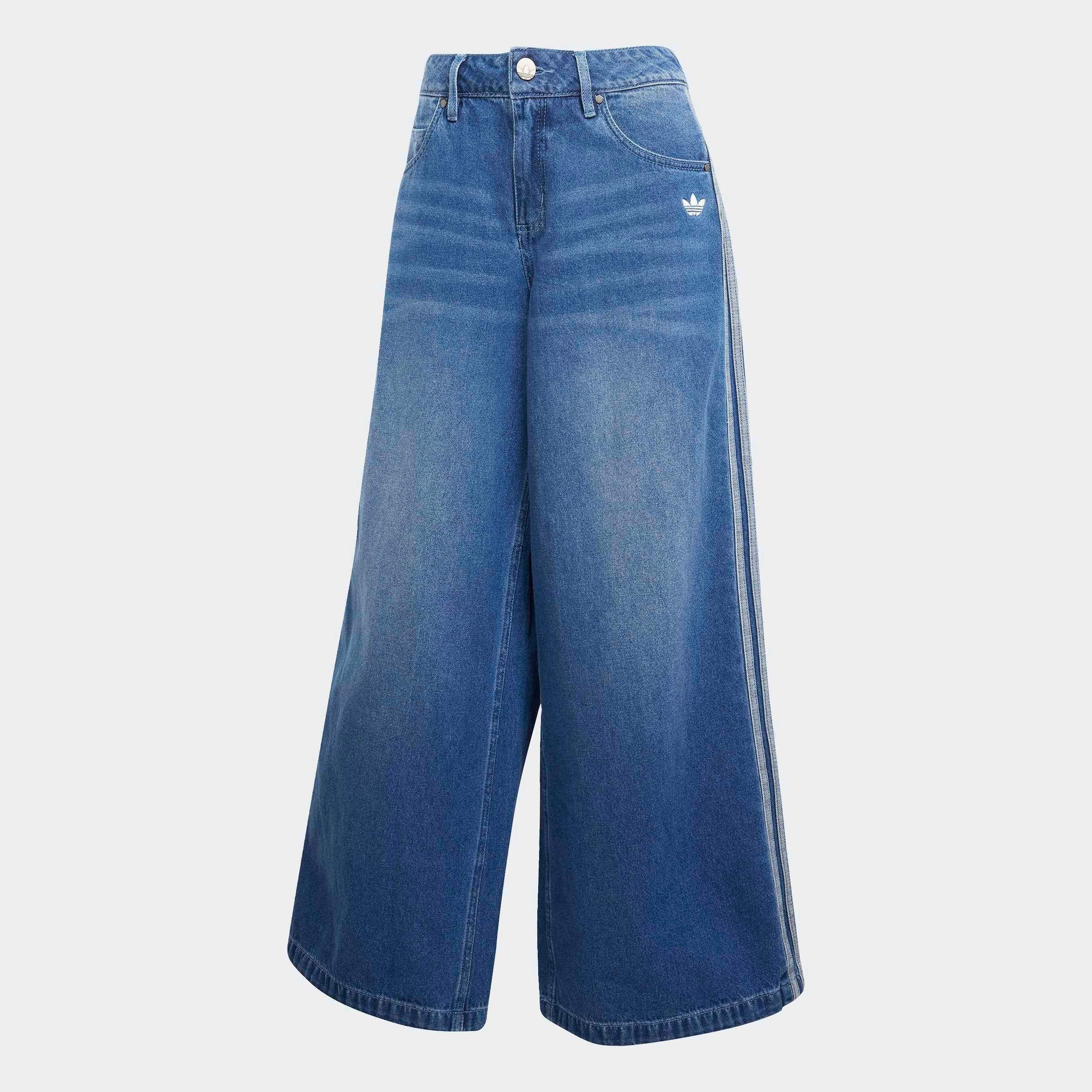 adidas Originals Sporthose »DENIM WIDE PANT«  adidas Jeans, lässiger Style von der Moder der 90er inspiriert