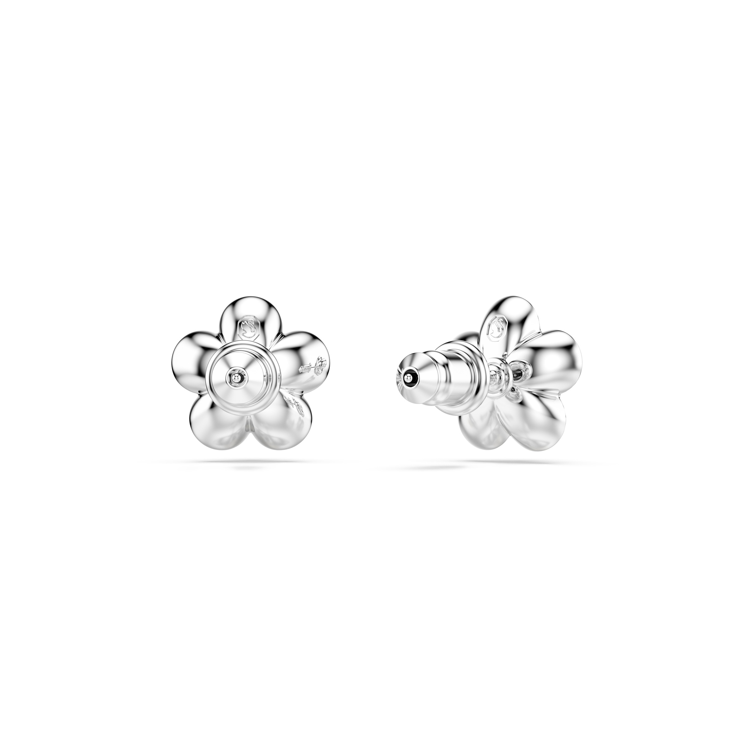 Paar Ohrstecker SWAROVSKI "Schmuck Geschenk 2026 CAPSULE Ohrringe Blume", metallfarben, kristallweiß, weiß, kristallweiß, Ohrringe, Damen, Metall Perlen, Metall, Perlen, mit Swarovski Kristall - mit Swarovski Perle 9