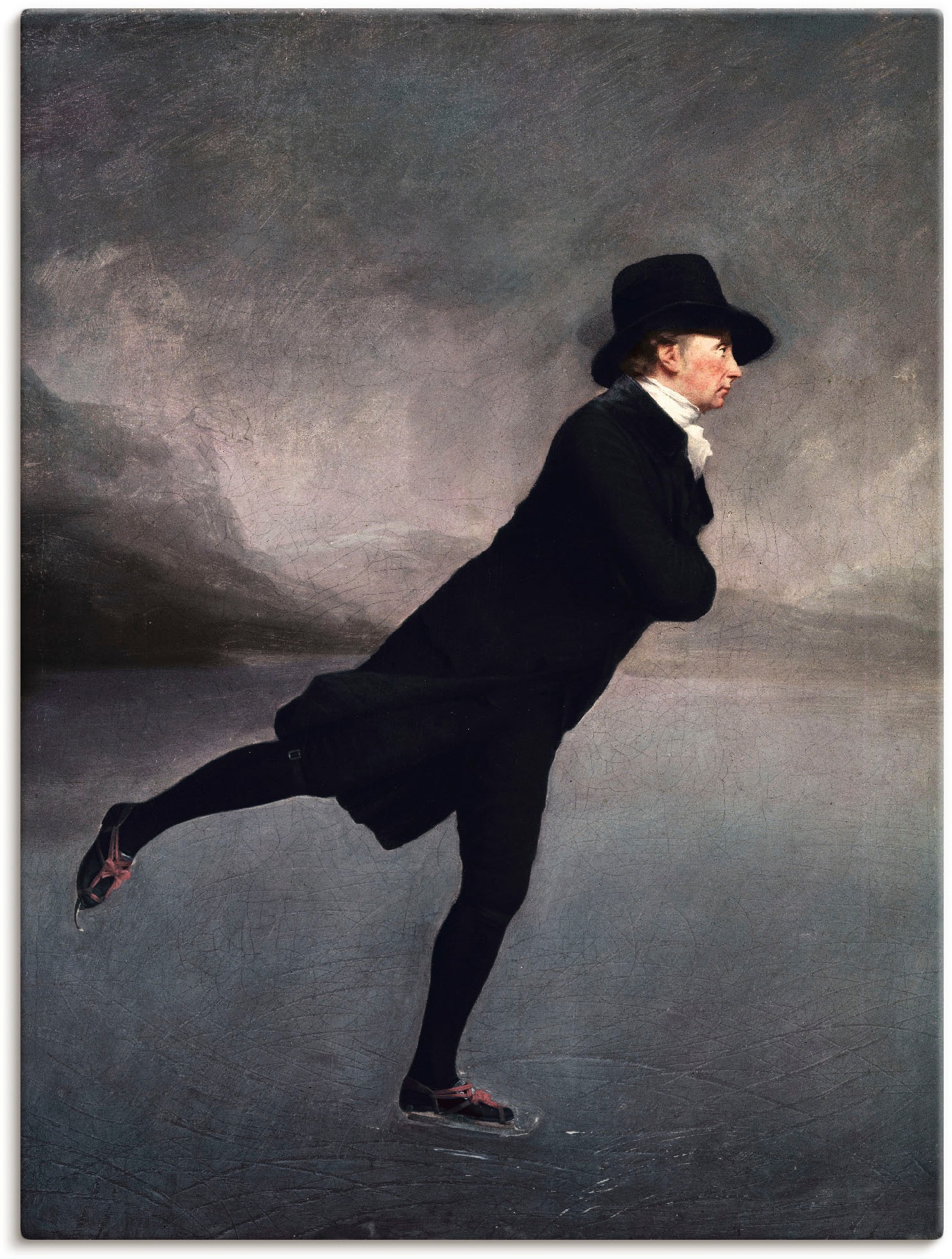 Artland Wandbild "Pfarrer Robert Walker beim Eislaufen" Mann 1 Stk. tlg. au günstig online kaufen