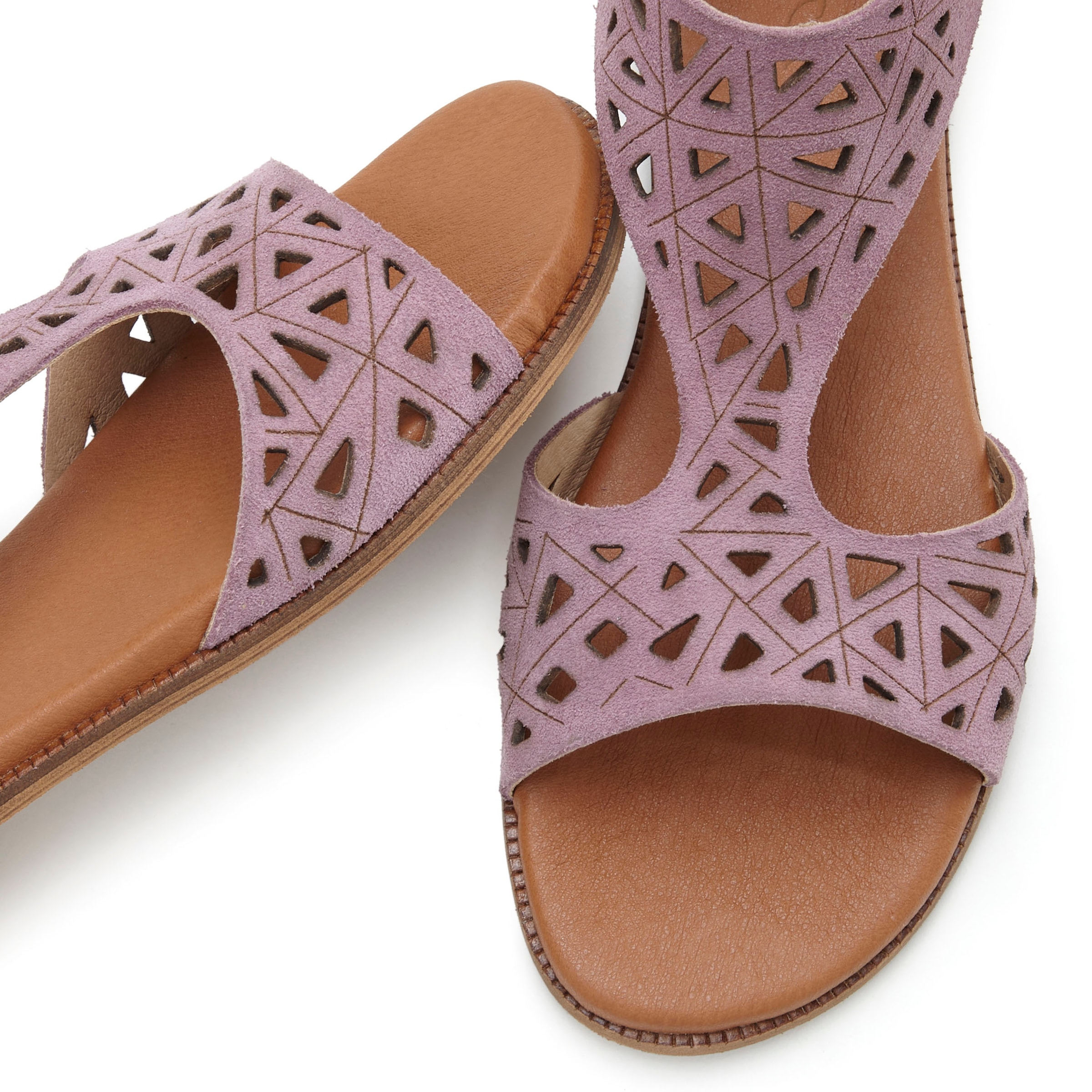 LASCANA Sandale »Sommerschuh«, Sandalette, Sommerschuh aus hochwertigem Leder mit Cut-Outs