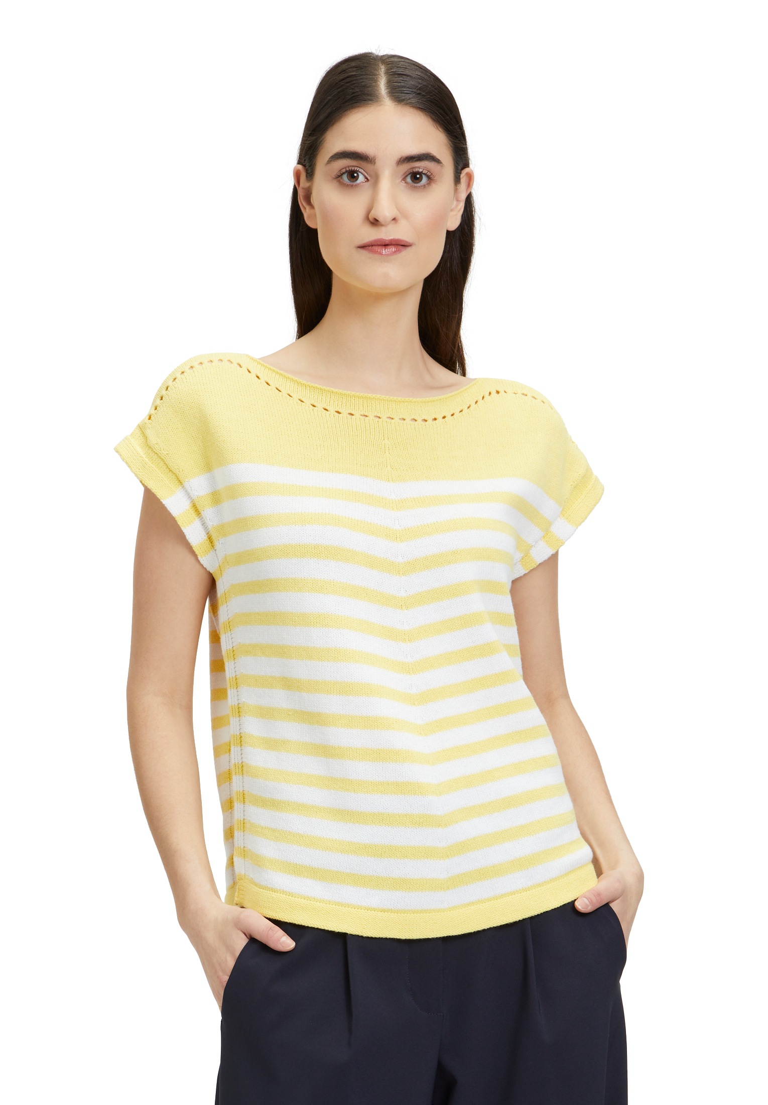 Betty Barclay Stricktop "Betty Barclay Damen Strick-Top mit Ringel", Ringel günstig online kaufen