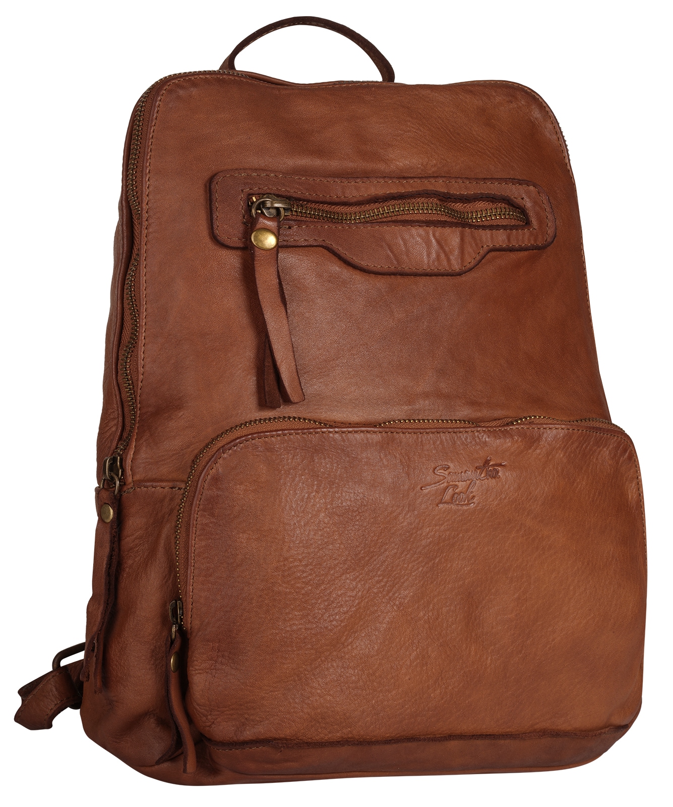 Samantha Look Cityrucksack, echt Leder, Made in Italy