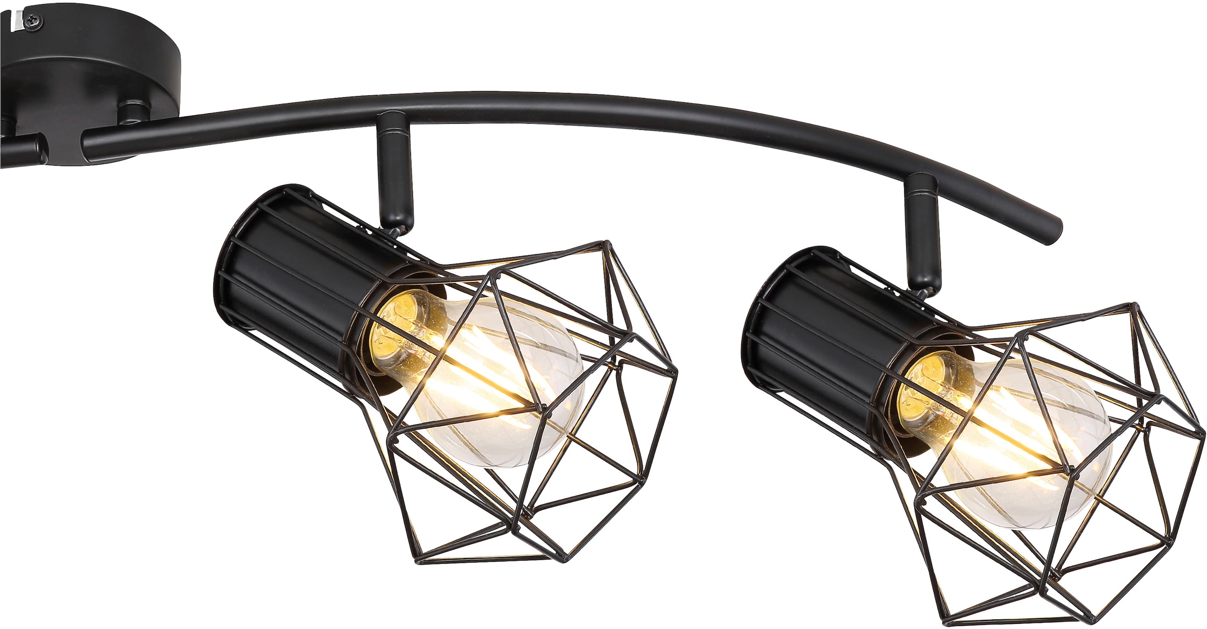 GLOBO LIGHTING Deckenspot »PRISKA« E27 1 Stk. Strahler Schwarz, beweglich, E27