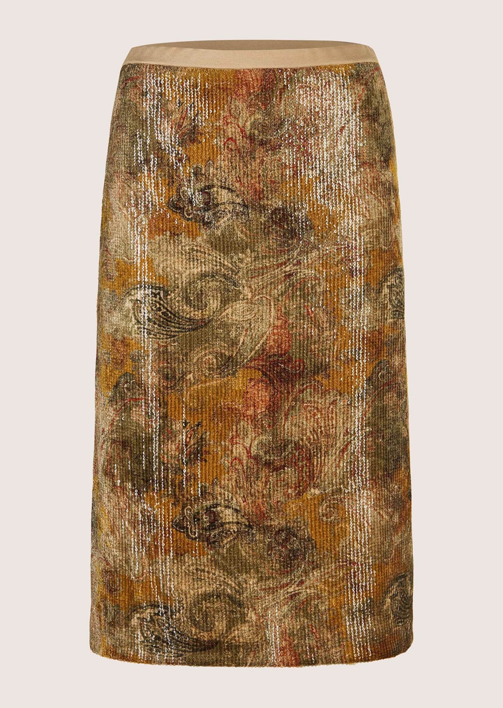 MADELEINE Sommerrock "Samtrock Eleganter Rock mit Paisley-Design" günstig online kaufen