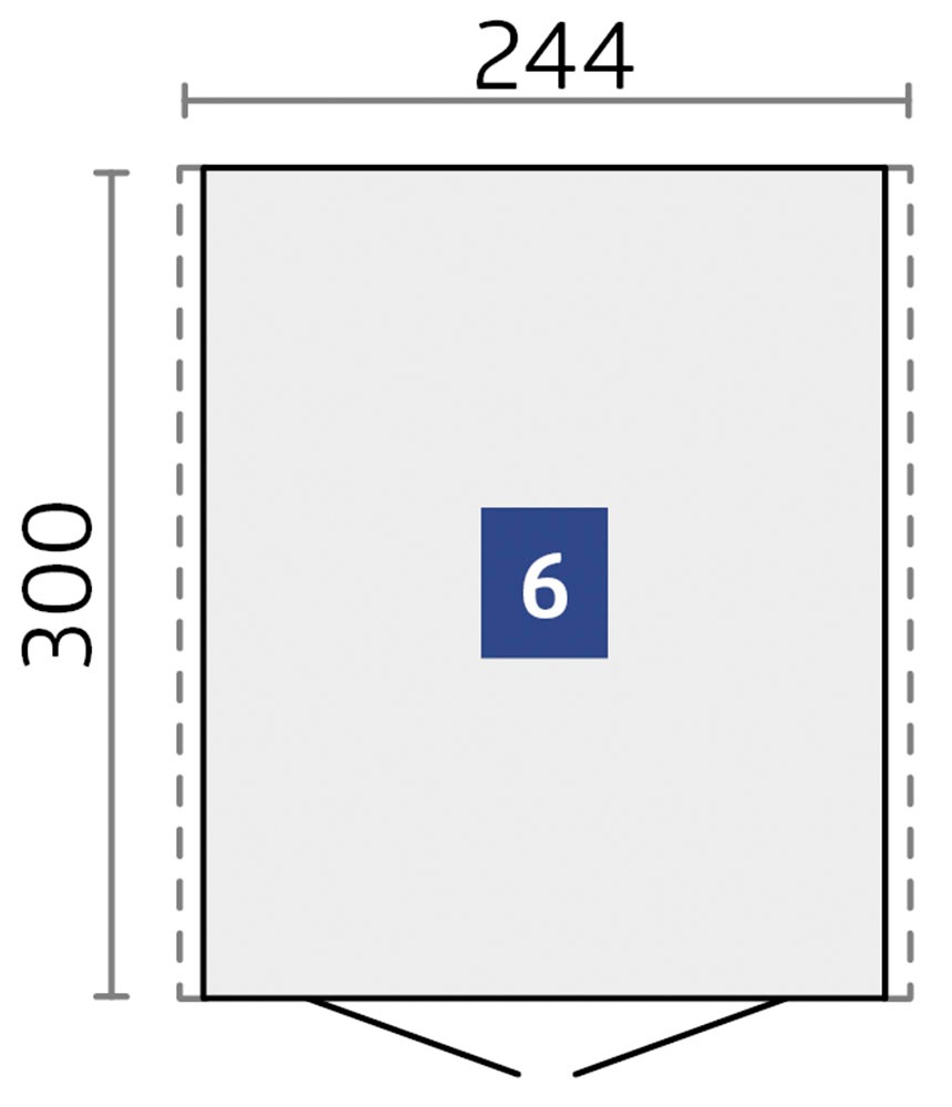 Biohort Gerätehaus »Europa Gr. 6, verschiedene Farben« Qualitäts-Geräteschuppen aus Metall