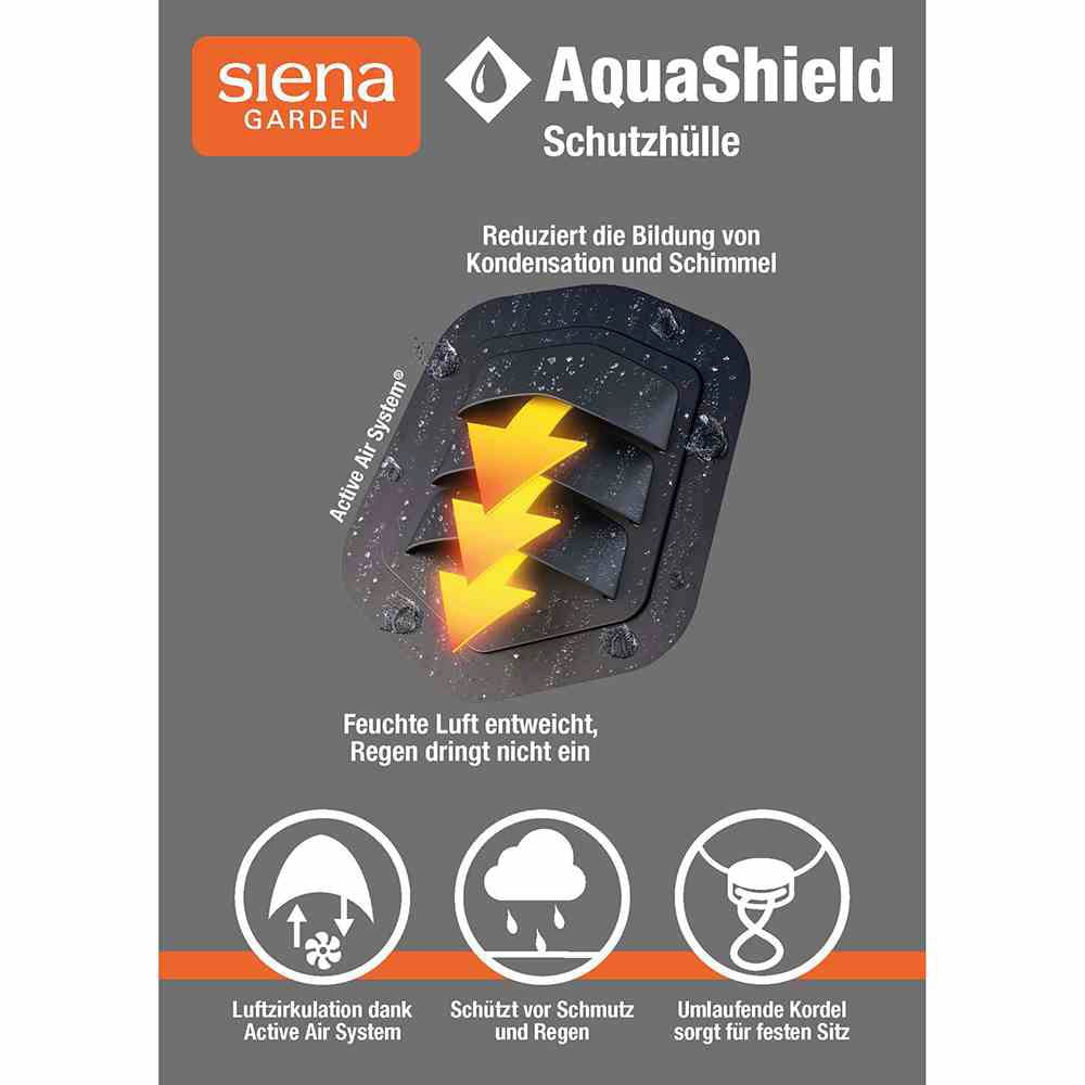 Siena Garden Gartenmöbel-Schutzhülle »AquaShield«, Stapelstuhlhülle 67x67xH80/110 cm