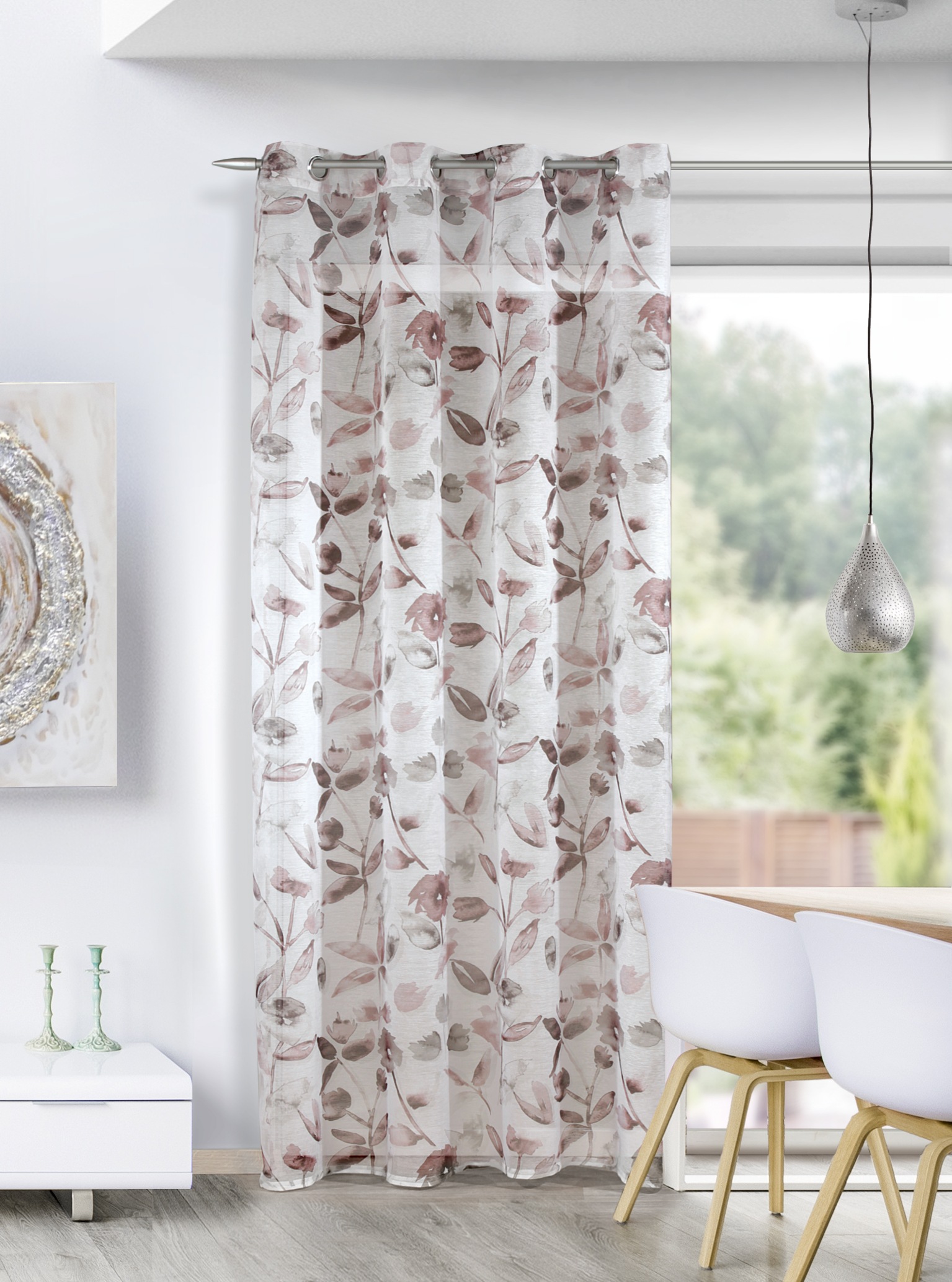 HOMING Gardine "Asra" Ösen 1 Stk. tlg. Fertigschal günstig online kaufen