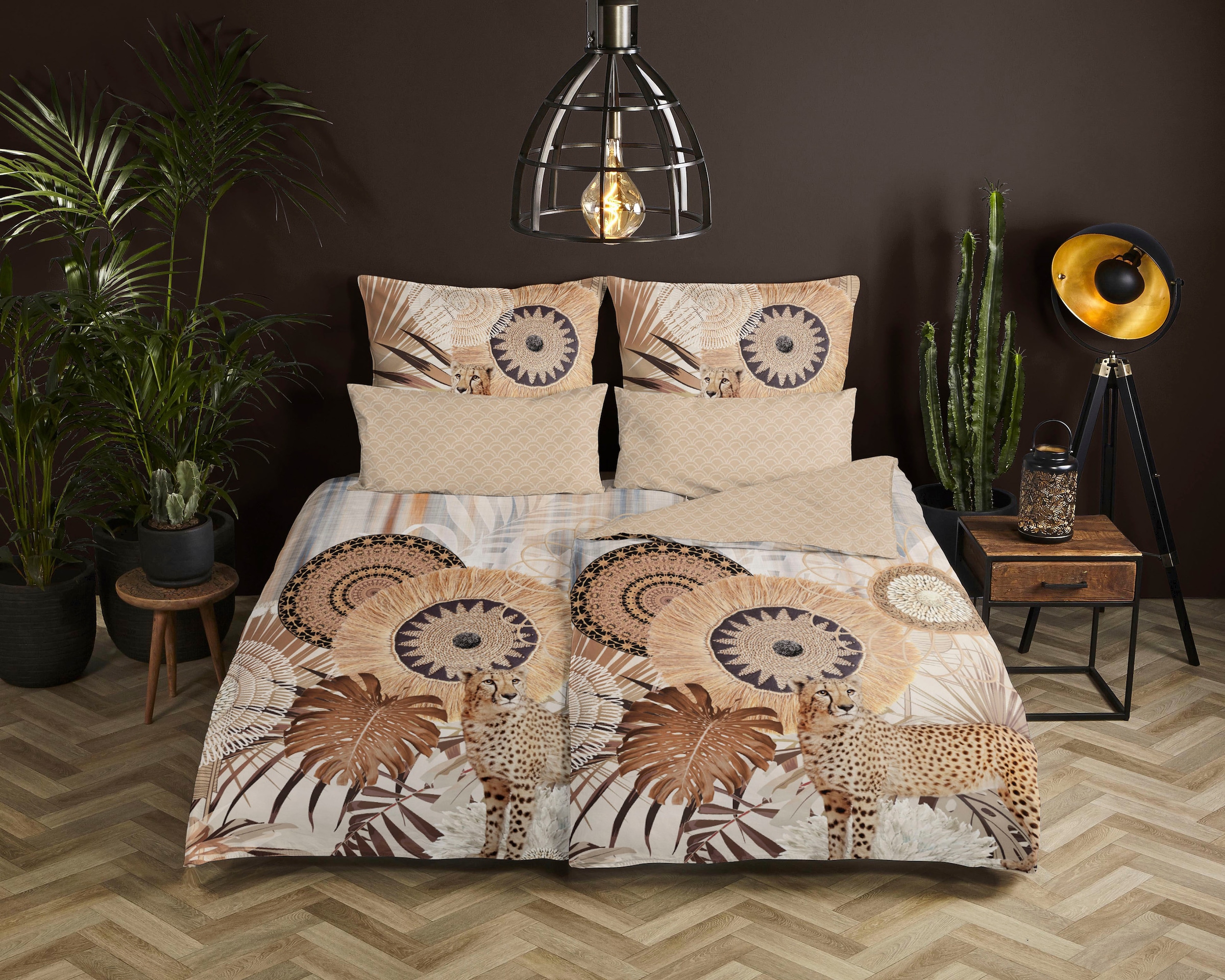hip Wendebettwäsche "Raeni" 2 Stk. tlg. Mako-Satin, 135x200, Reißverschluss günstig online kaufen