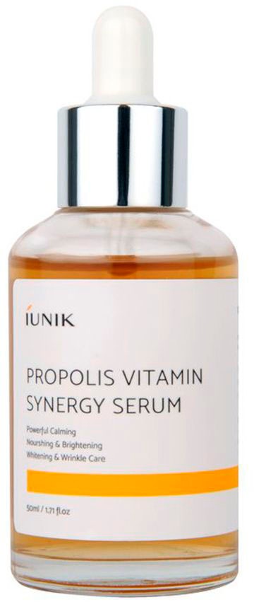 IUNIK Gesichtsserum "Propolis Vitamin Synergy Serum", 50ml, orange, Hautpflegemittel, Beruhigt empfindliche Haut und hellt Pigmentierungen schonend