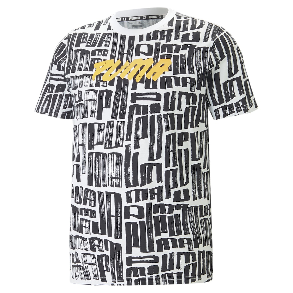 PUMA Trainingsshirt »Hoops Printed Basketball-T-Shirt Herren«