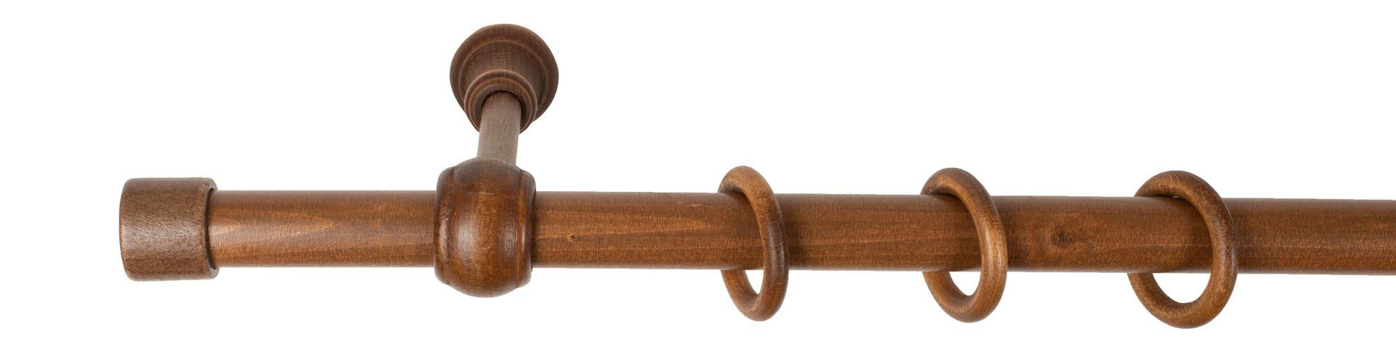 SN DECO GROUP Gardinenstange "Cafiro" 1 läufig-läufig Fixmaß 28 mm, Holz, v günstig online kaufen