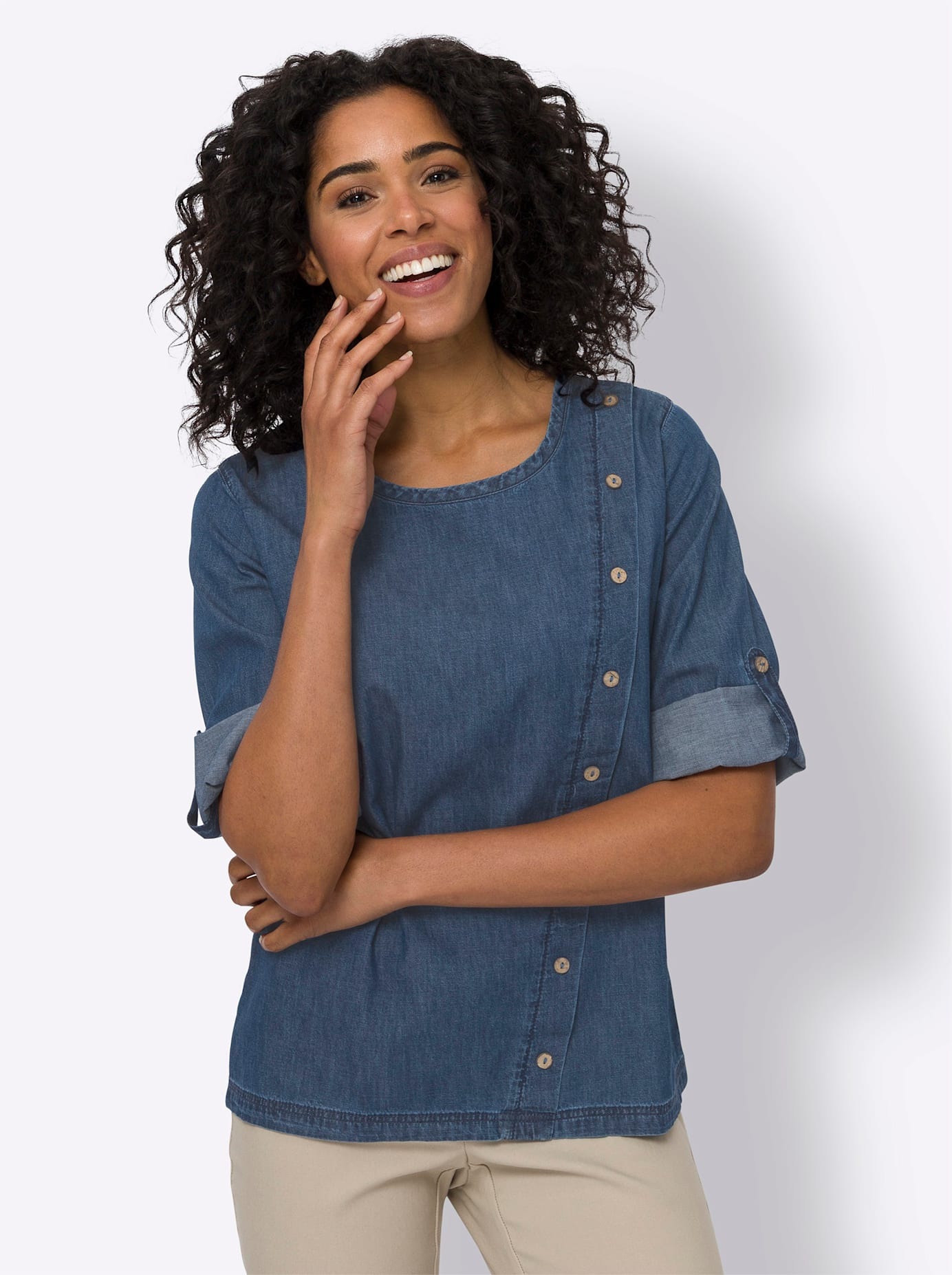 Classic Basics Jeansbluse günstig online kaufen
