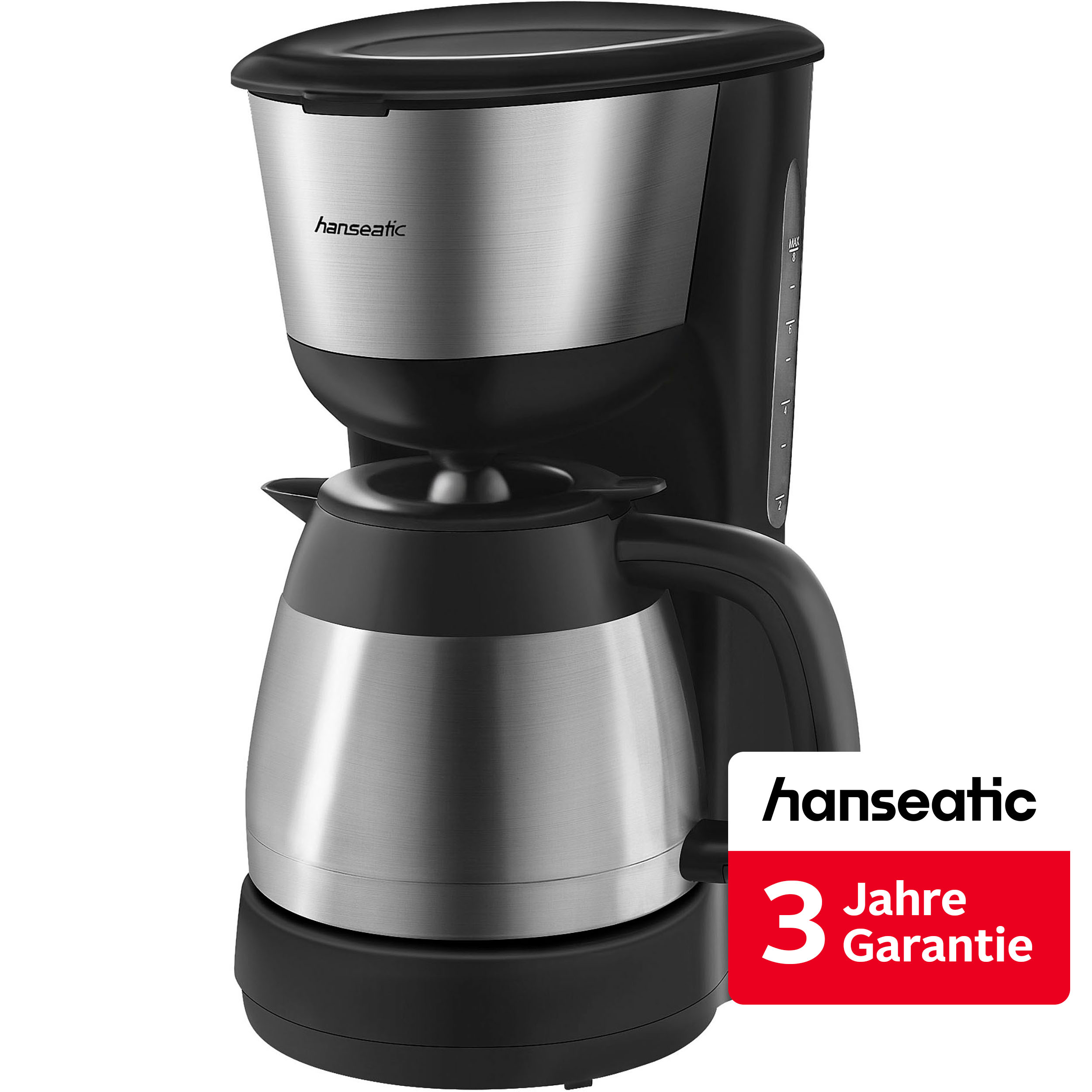 Hanseatic Filterkaffeemaschine "HCM9001TJSD" 1 l Kaffeekanne Papierfilter 1x4 inkl. 3 Jahre Herstellergarantie