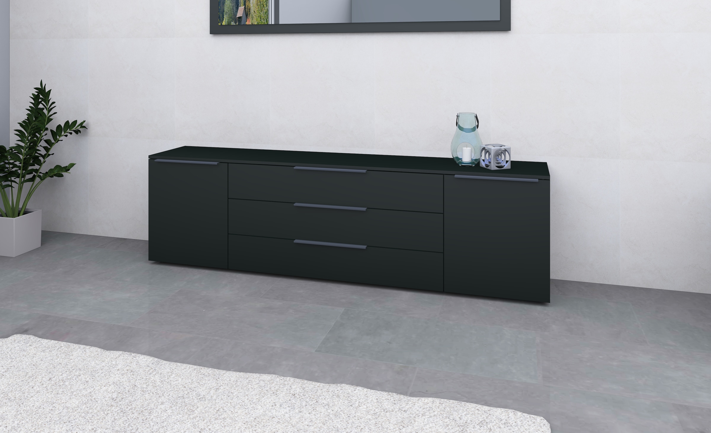 borchardt Möbel Sideboard "Tom, Kommode Breite 200cm, hängend oder stehend günstig online kaufen