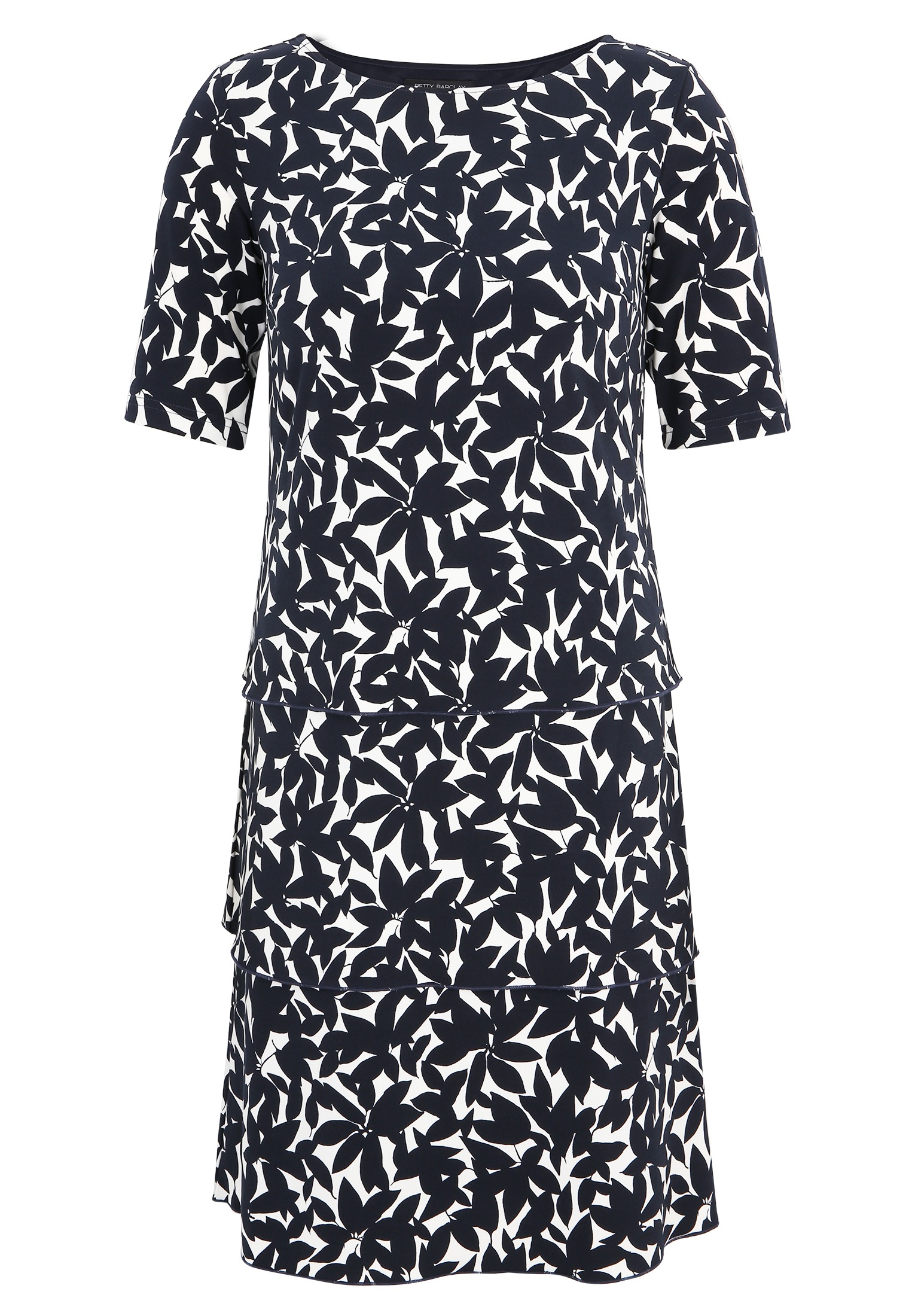 Betty Barclay Sommerkleid "Damen Stufenkleid kurzarm" Ohne Tasche Druck günstig online kaufen