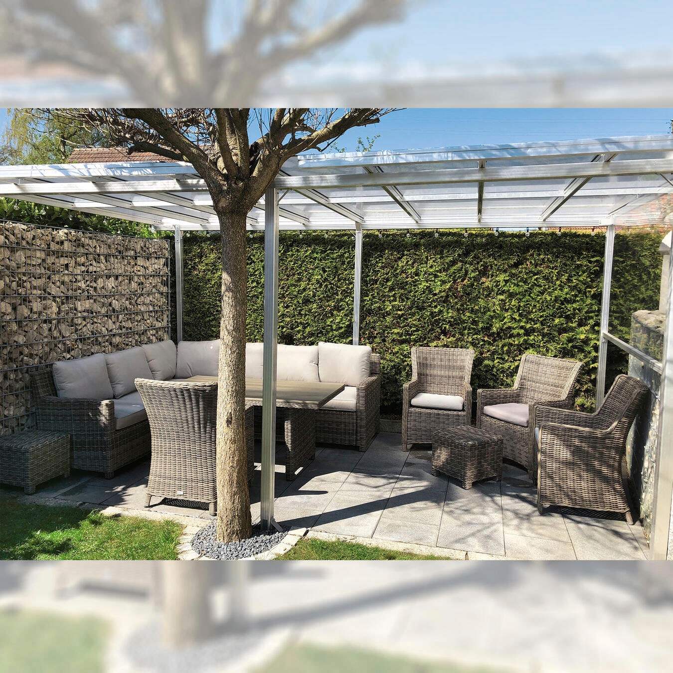 Thumbnail - Beckmann Einzelcarport "CPTA", Aluminium, 270 cm, Alu natur