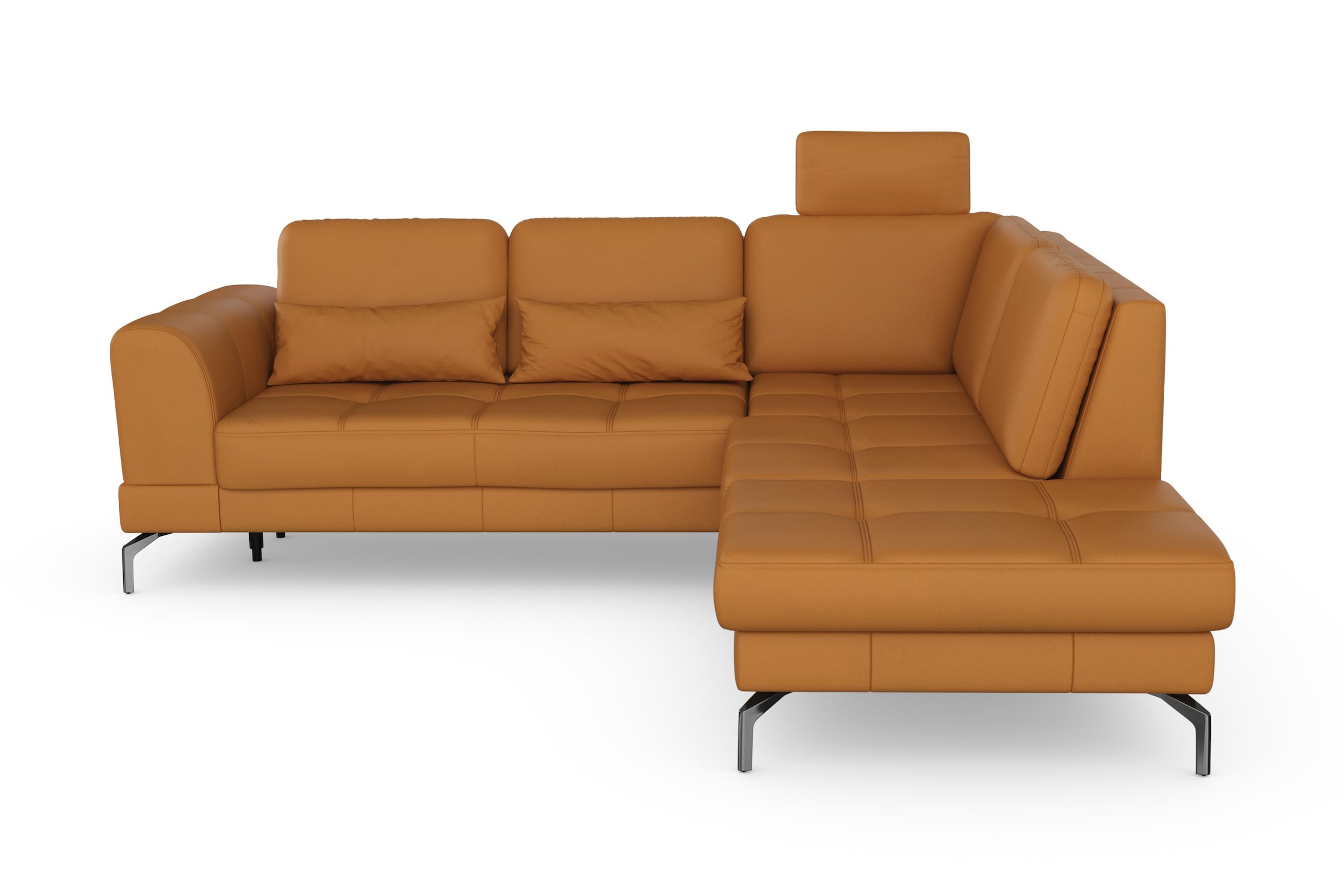 sit&more Ecksofa »Bendigo L-Form«, inklusive Sitztiefenverstellung, Bodenfreiheit 15 cm, in 2 Fußfarben