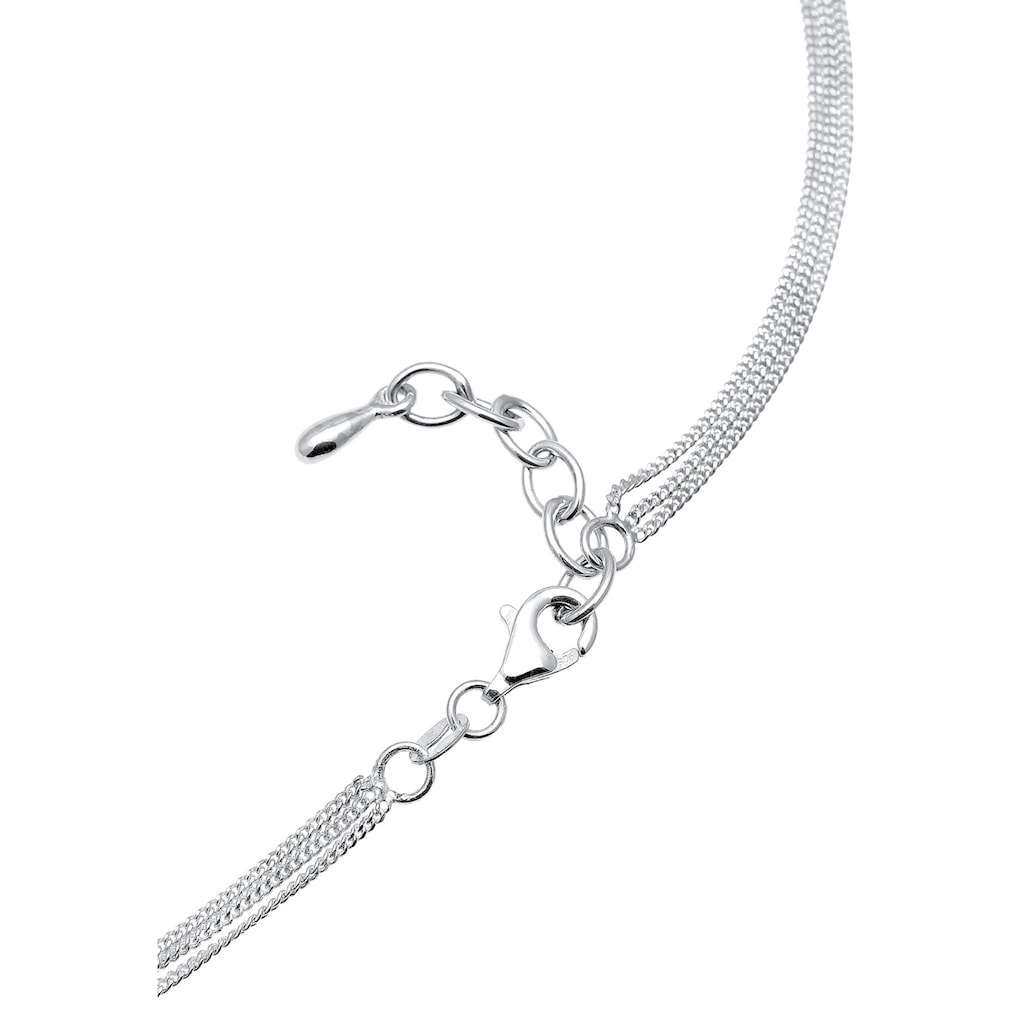 Elli Collier »Choker 3-reihig Kristalle Silber«