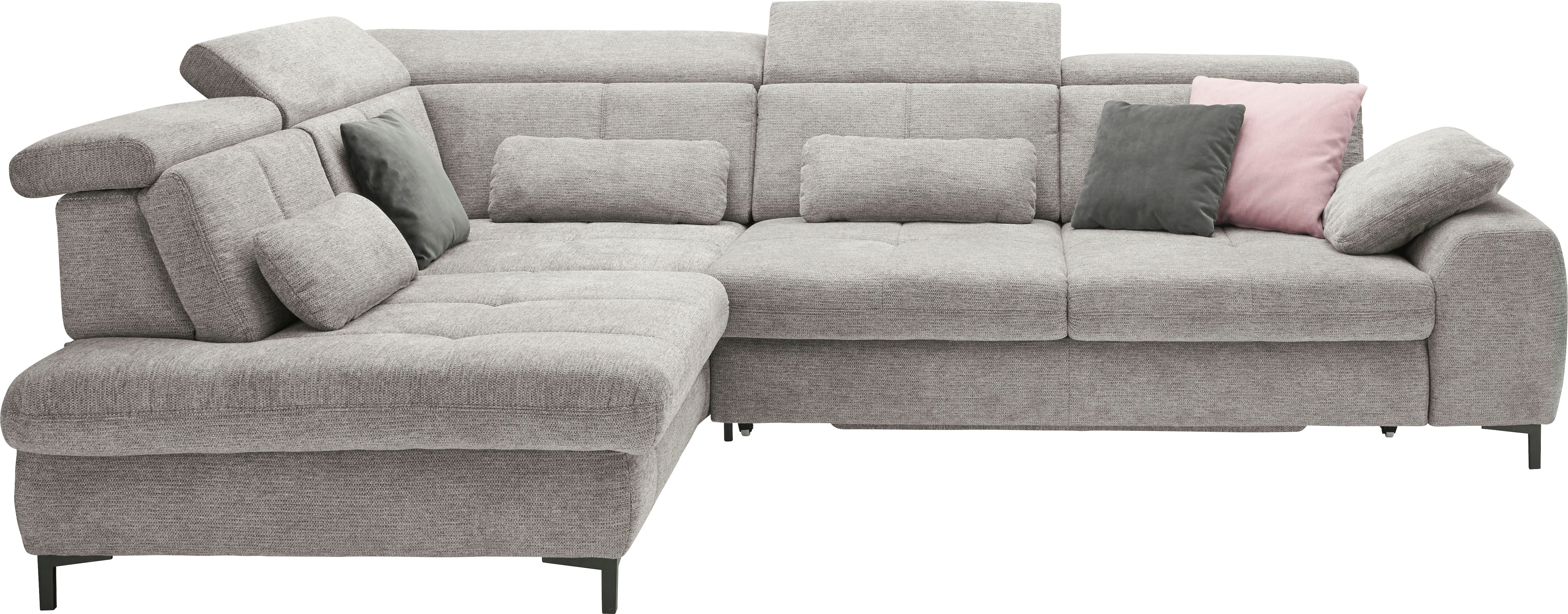 set one by Musterring Ecksofa Kaltschaumpolsterung, Flachgewebe, whlw. mit Funktionen, Sitzhöhe 49