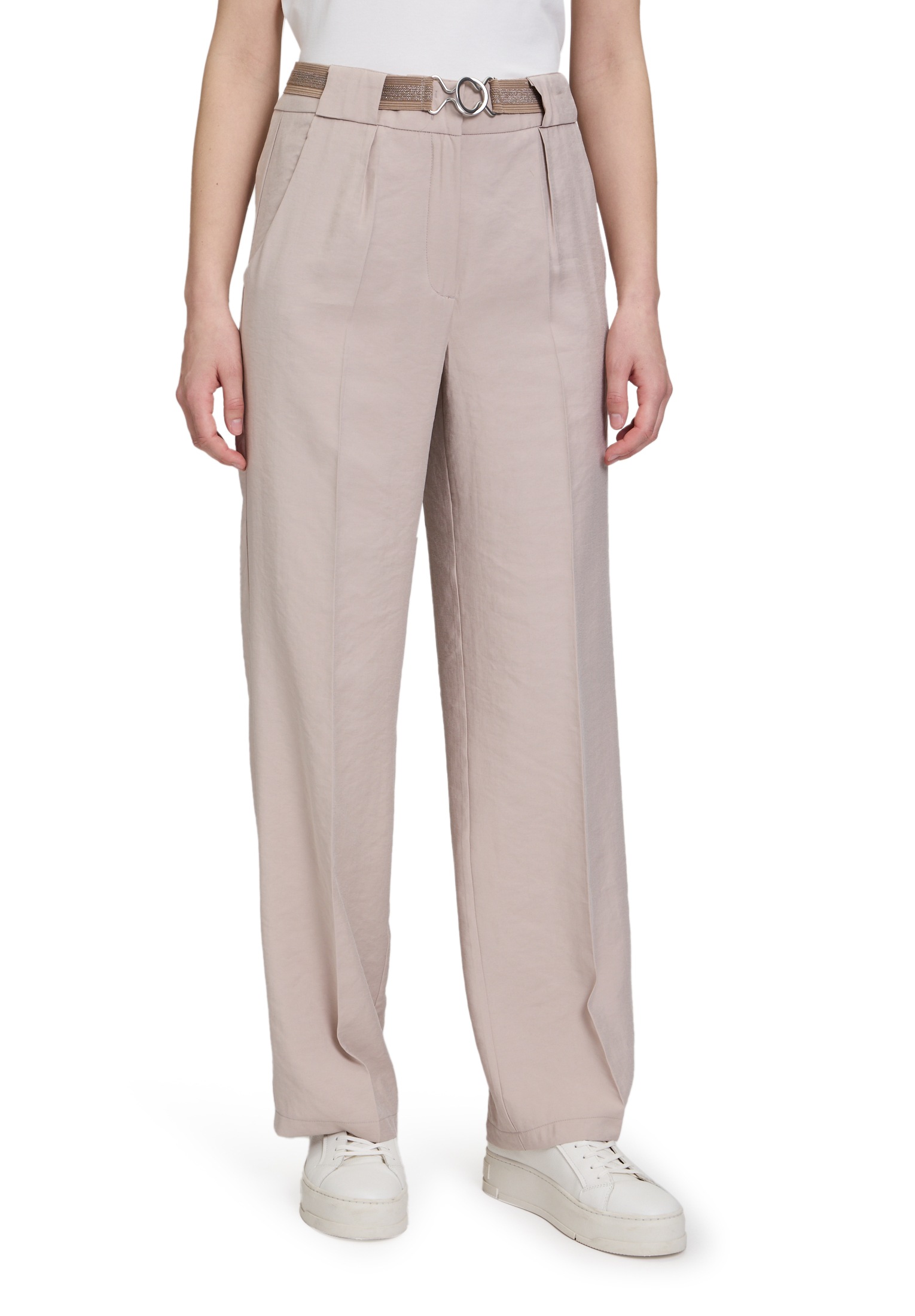Betty Barclay Stoffhose "Betty Barclay Damen Stoffhose unifarben", Mit Gürt günstig online kaufen
