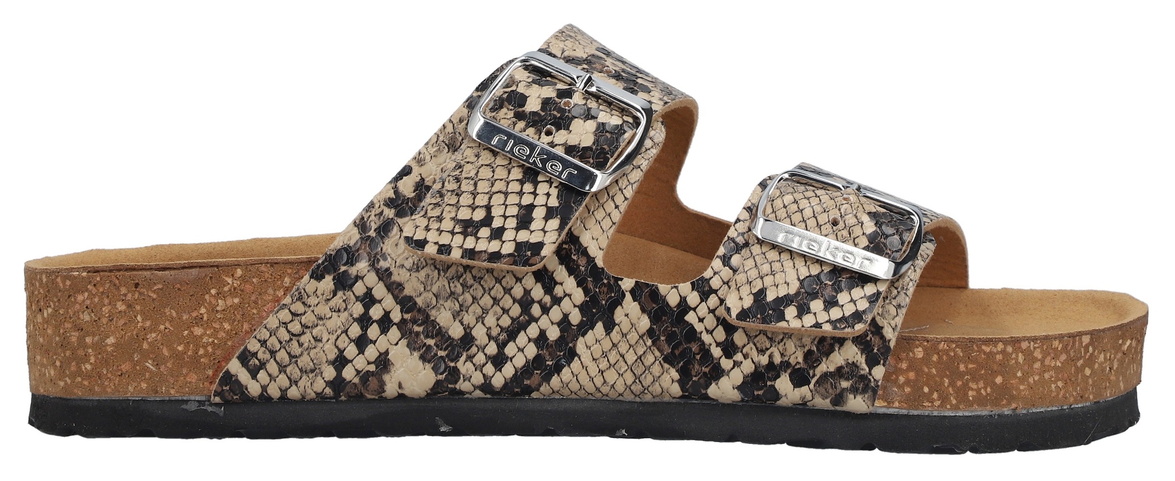 Rieker Pantolette  Sommerschuh, Strandschuh, Hausschuh mit verstellbaren Schnallen