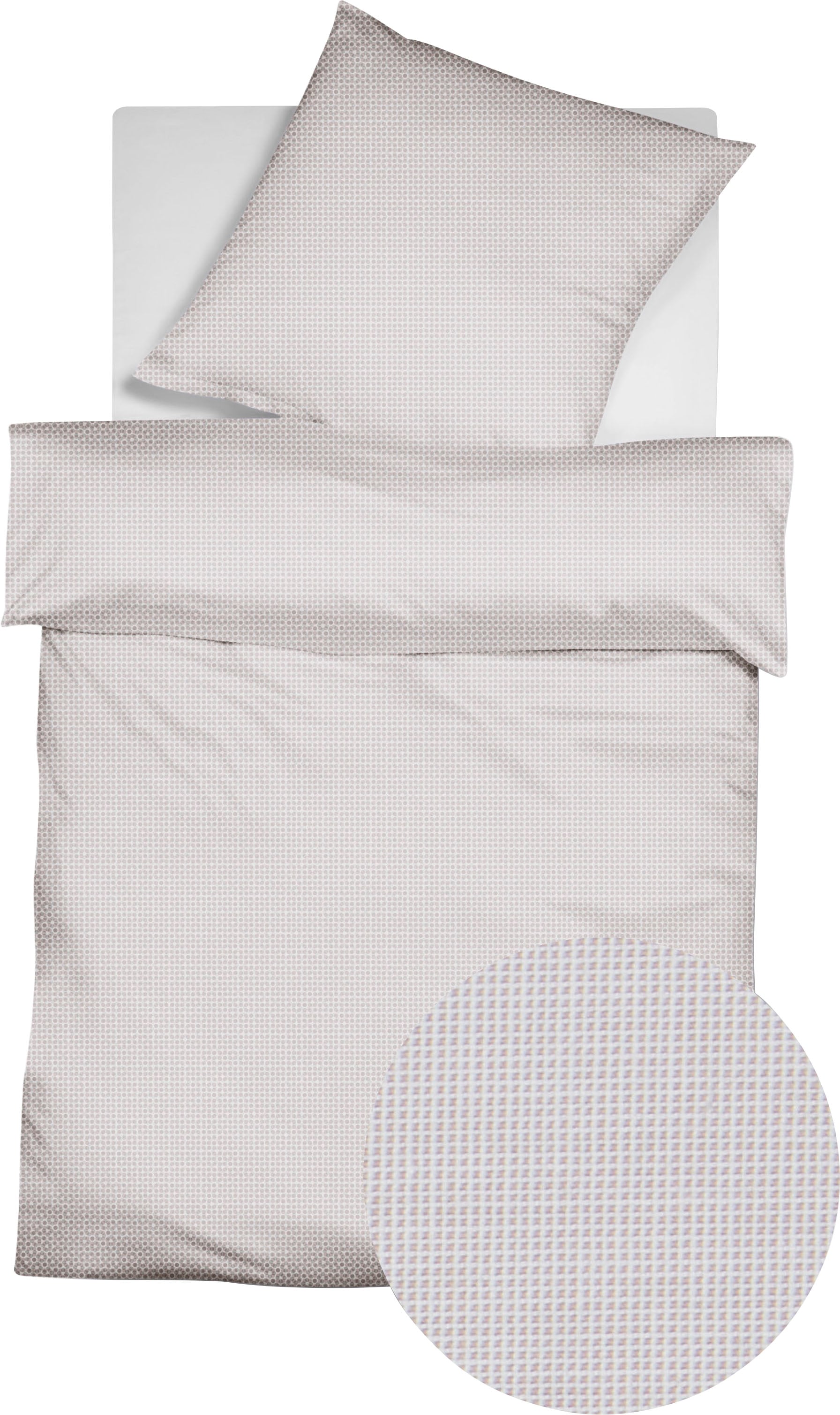 fleuresse "Porto" 2 Stk. 100% Baumwolle, in Gr. 135x200, 155x220, 200x200cm, Reißverschluss