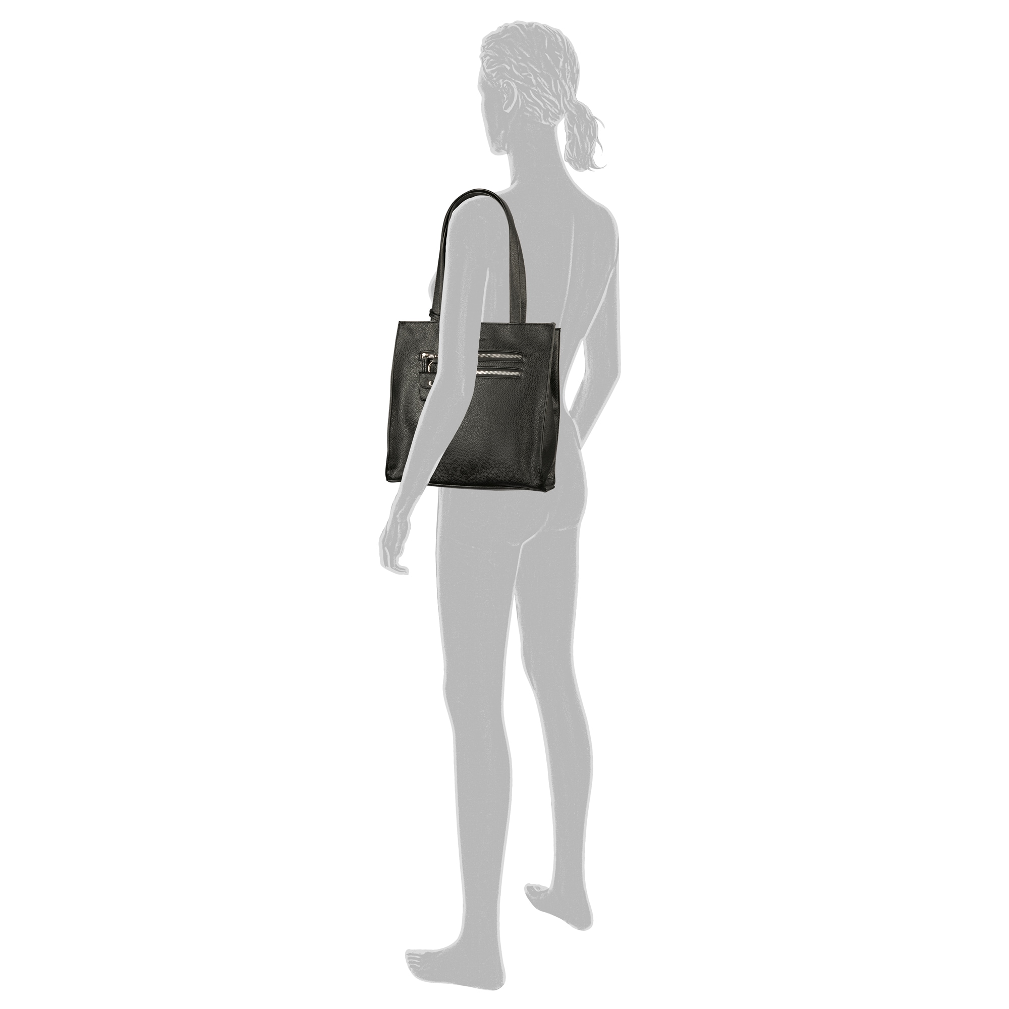 TOM TAILOR Shopper »Winona«, aus weichem Lederimtiat mit praktischen Formaten