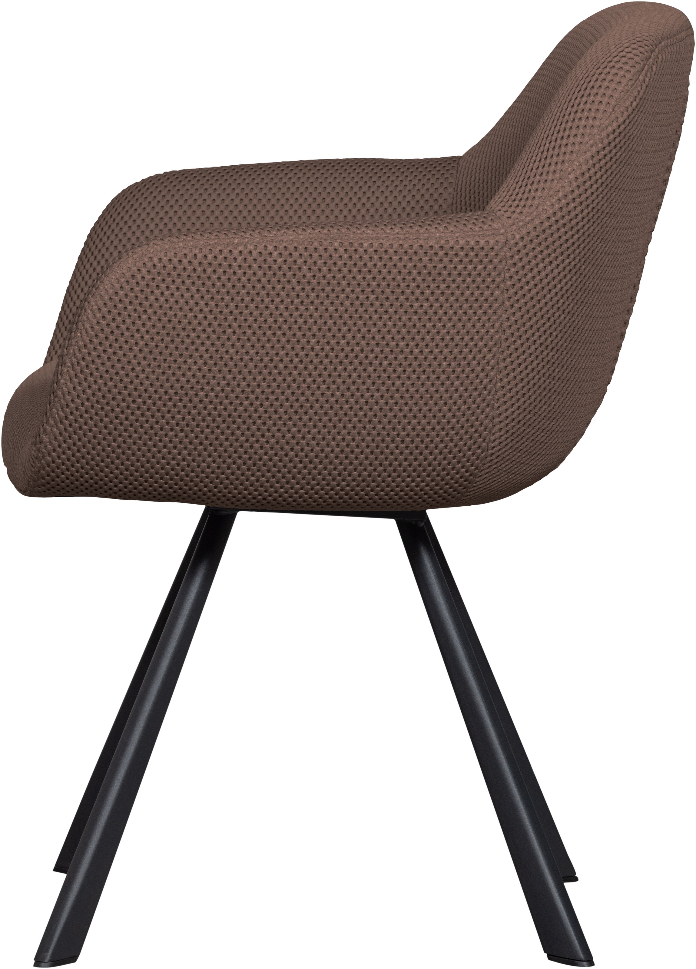 WOOOD Esszimmerstuhl »Juno«, Gestell aus Metall, gepolstert mit weichem Mesh-Stoff, H 79 cm