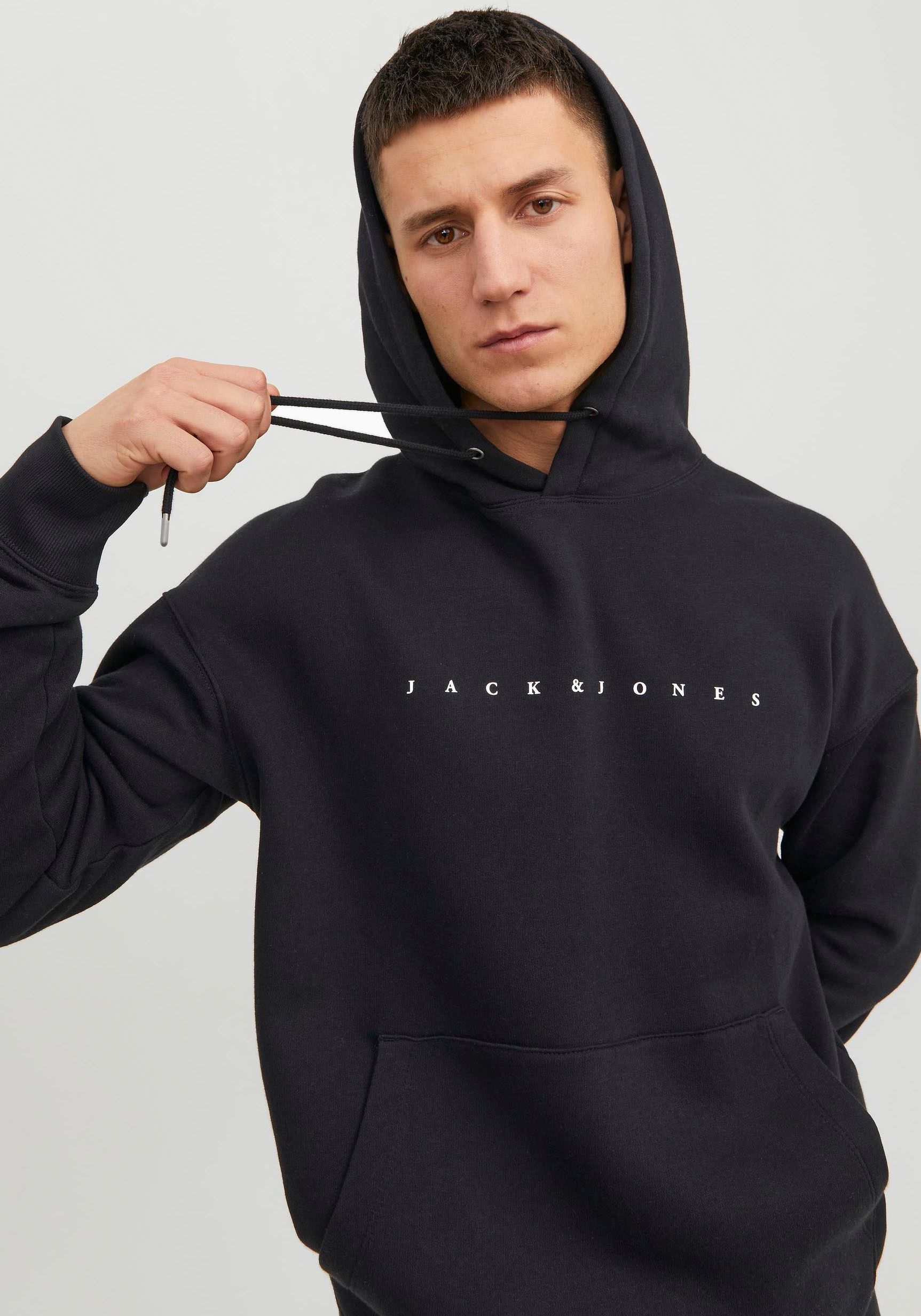 Jack & Jones Kapuzensweatshirt "JJESTAR JJ SWEAT HOOD NOOS", mit Logo Print im 3D Look