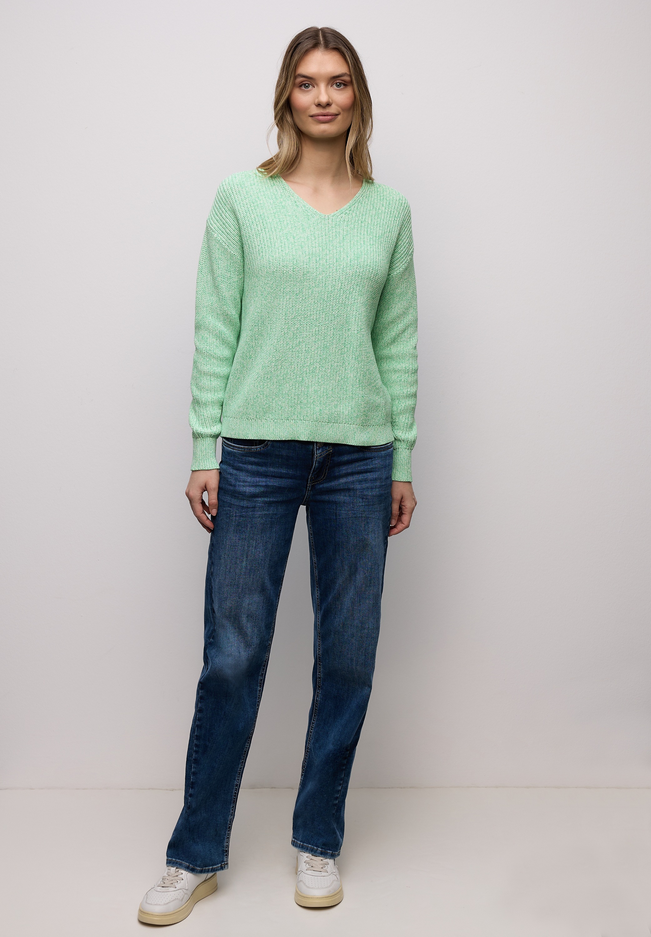 Thumbnail - STREET ONE V-Ausschnitt-Pullover mit V-Ausschnitt