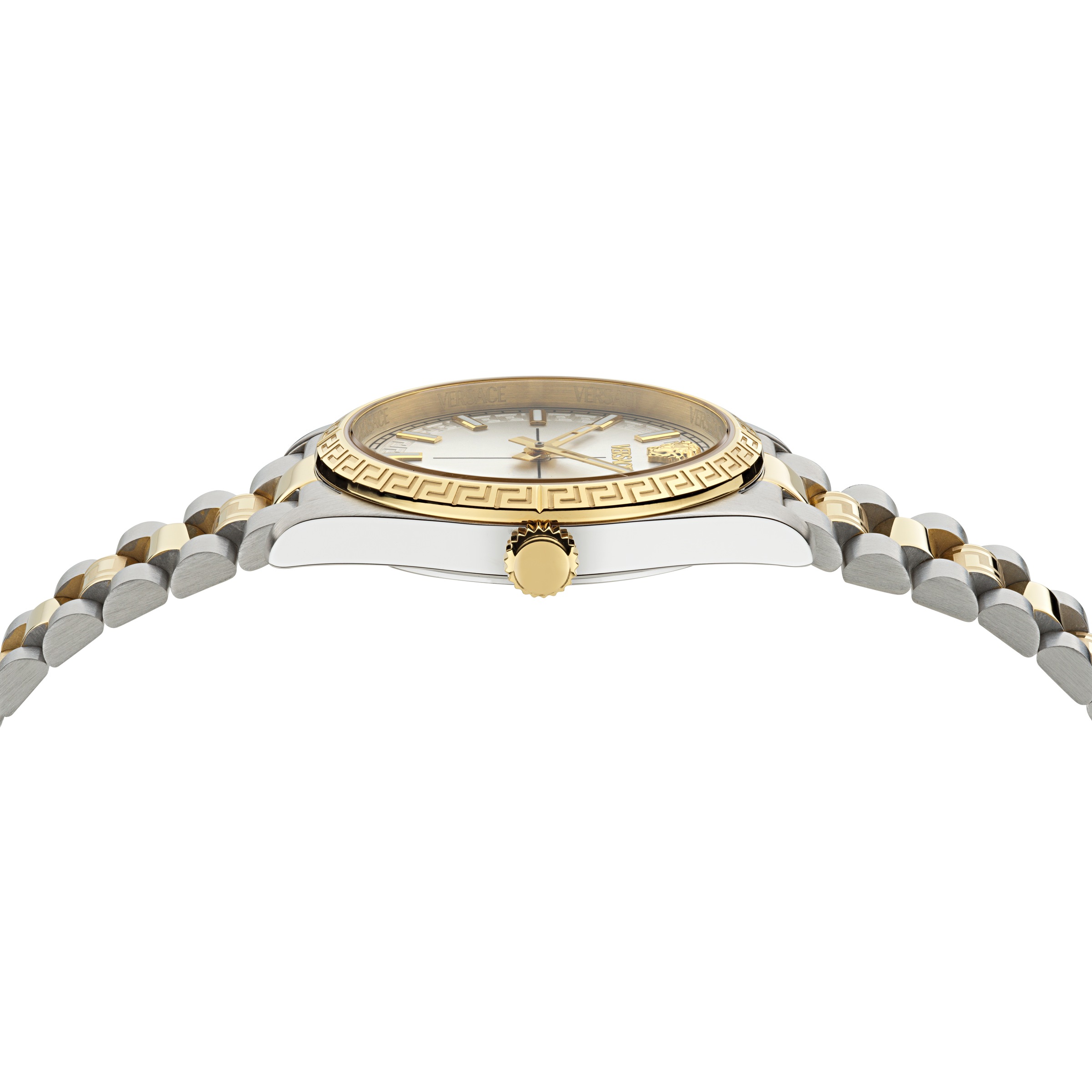 Versace Quarzuhr »MILLENYIUM LADY« Armbanduhr, Damenuhr, Swiss Made, Edelstahlarmband, analog