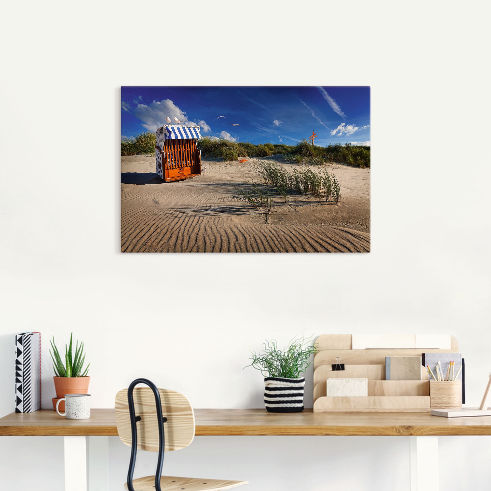 Artland Wandbild »Sommerbriese am Meer«, Strandbilder, (1 St.), als Alubild, Leinwandbild, Wandaufkleber oder Poster in versch. Größen