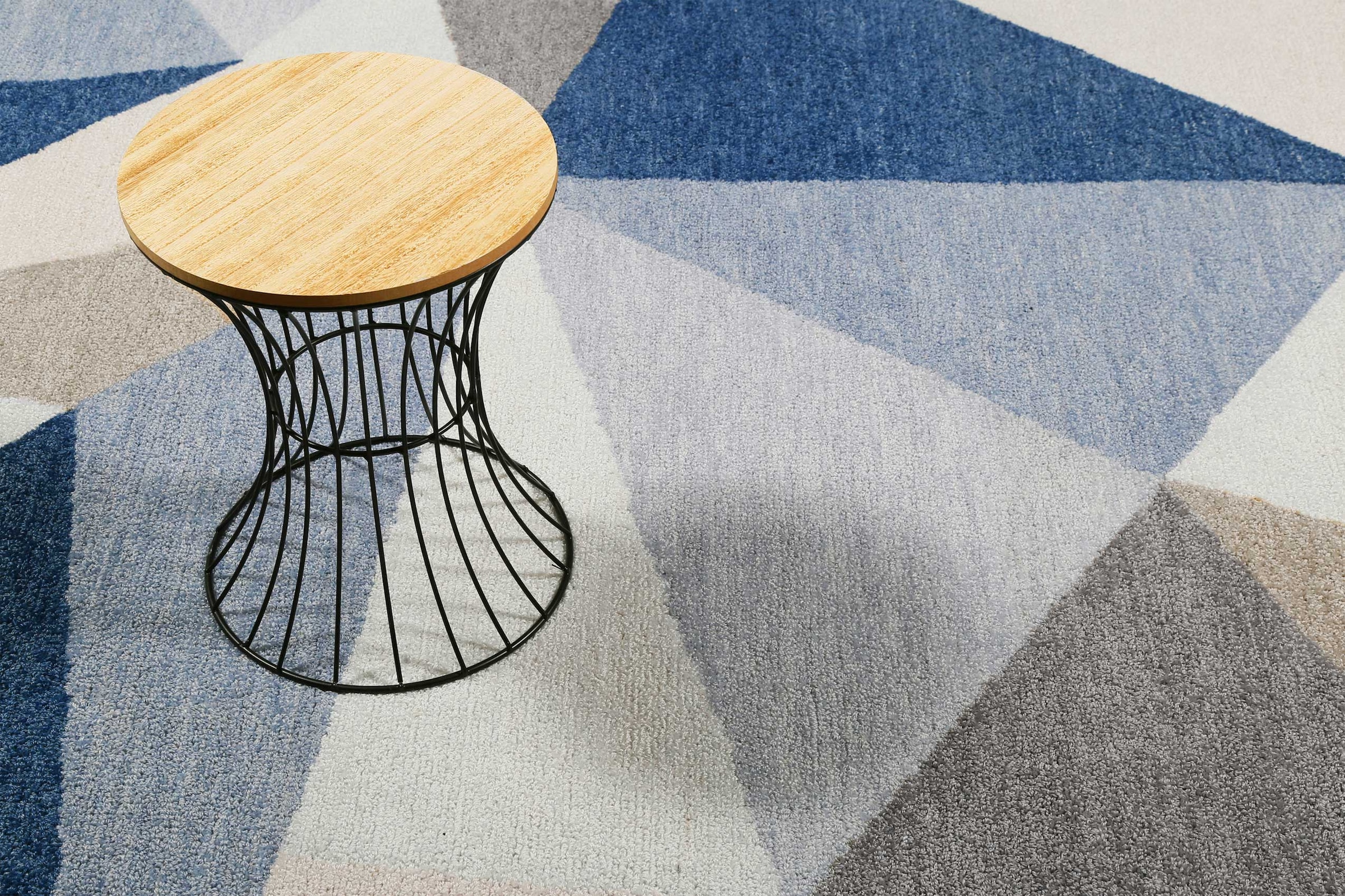 Wecon home Teppich »Next Time 2.0«, rechteckig, modern, handgefertigt, geometrisches Design für Wohn-, Schlafzimmer