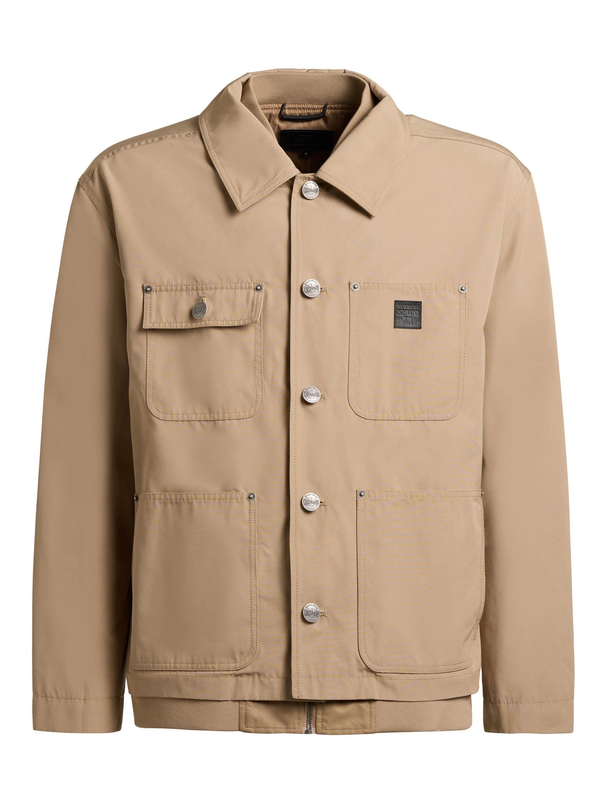 khujo Hemdjacke »Raise« Hybride Herrenjacke mit Bomberjacken-Elementen