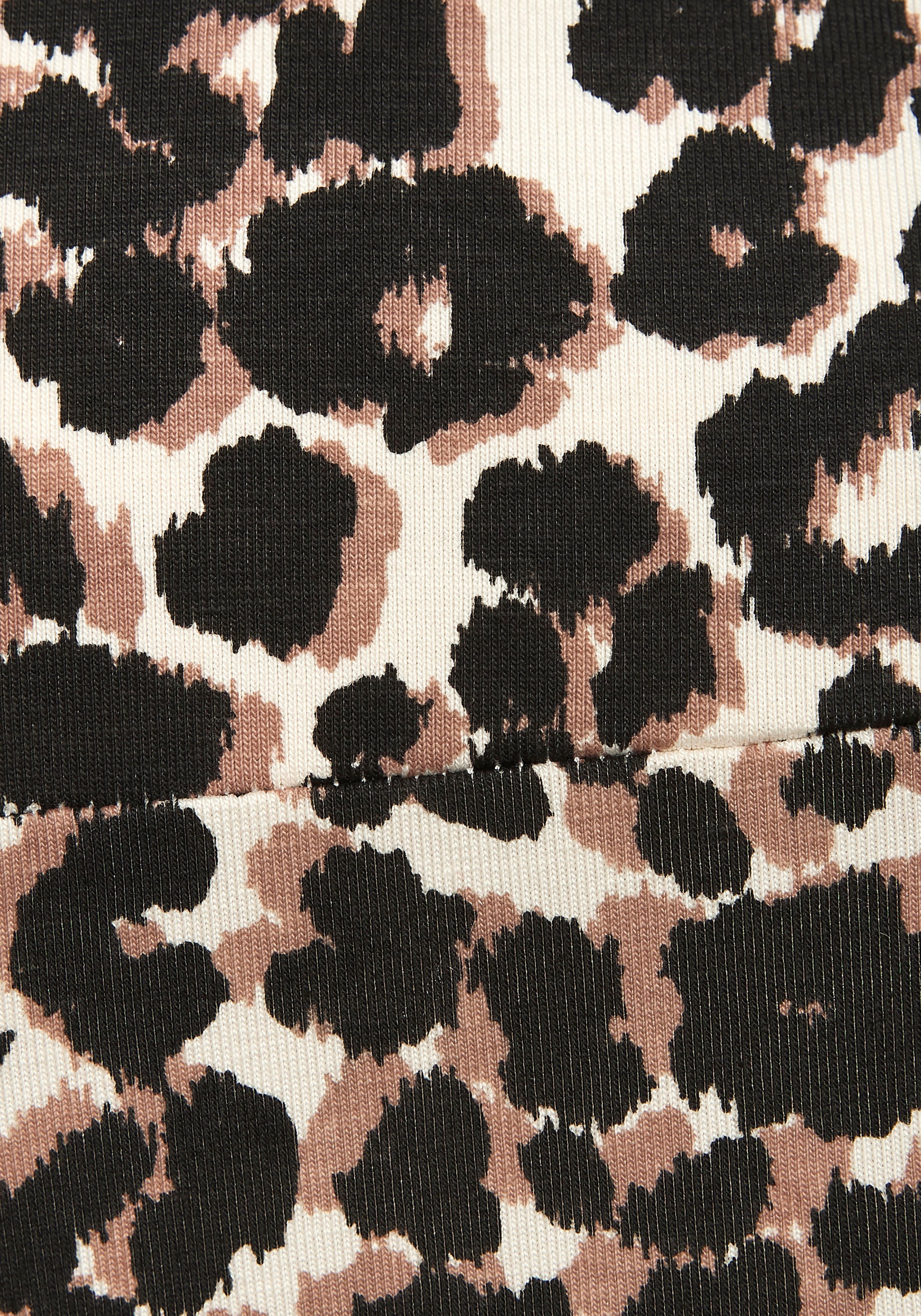 LASCANA ACTIVE Leggings, in Leopardenmuster, mit breitem Bündchen